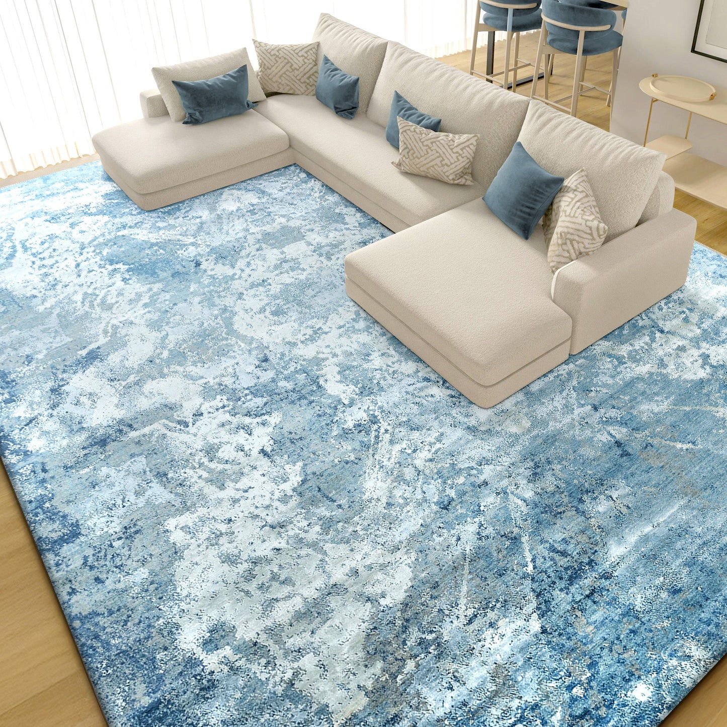 MONARCH P1735 GREY / BLUE 13'10" X 18'9"