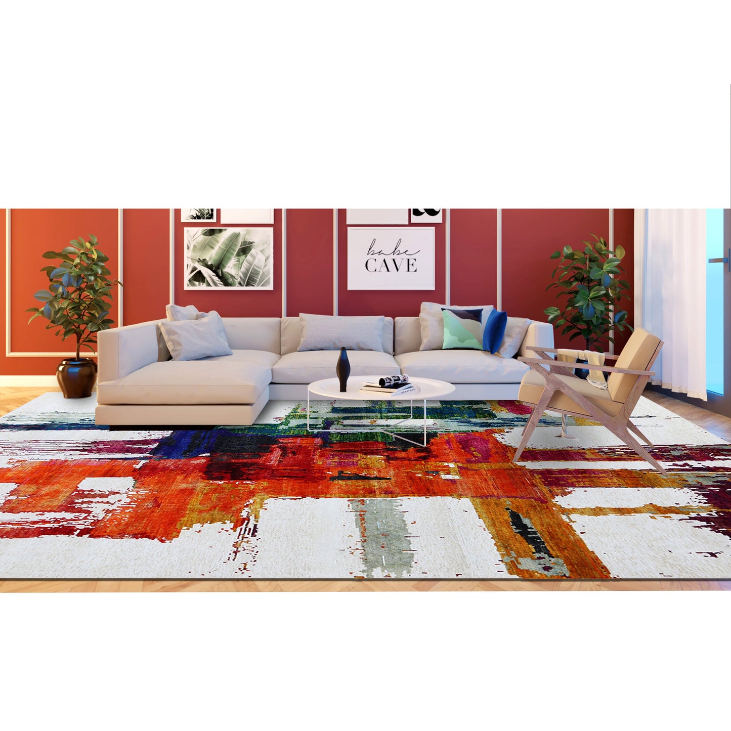 MOHIT R4581 IVORY / MULTI