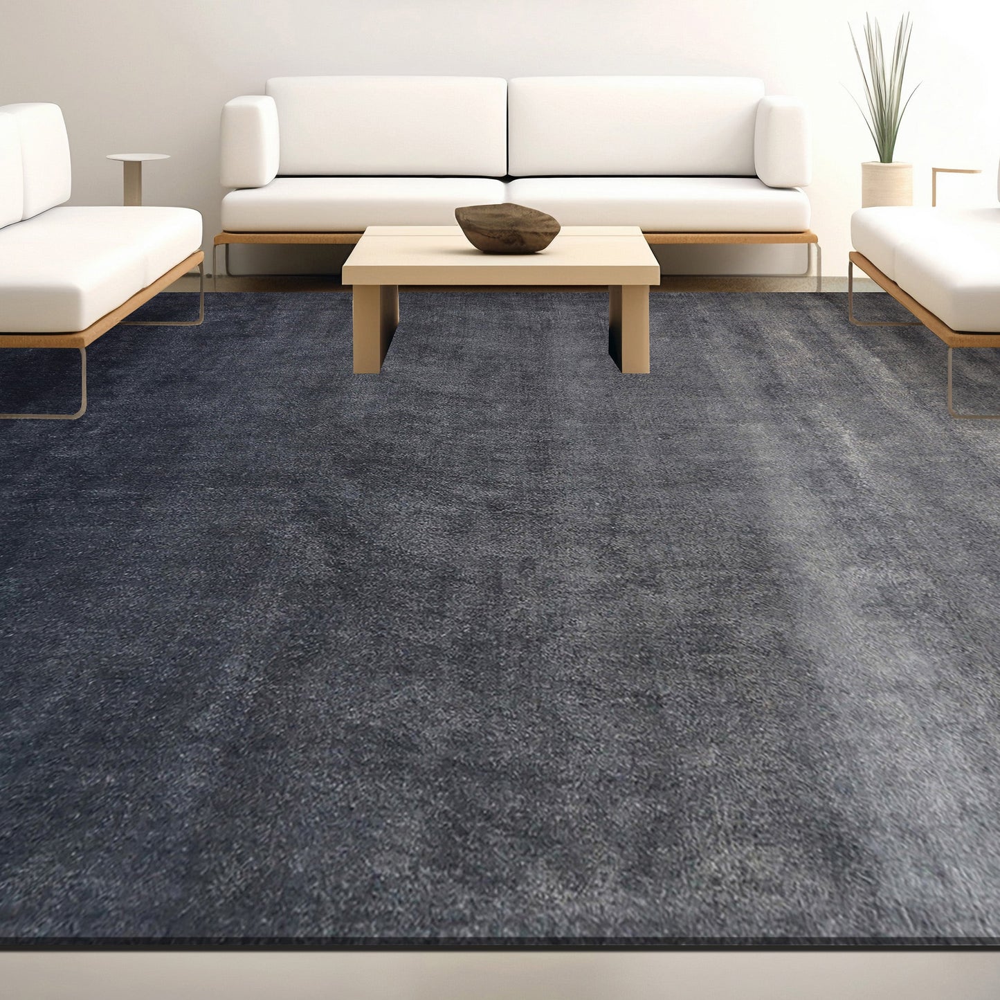 MONACO PLUSH PILE PLAIN DARK GREY