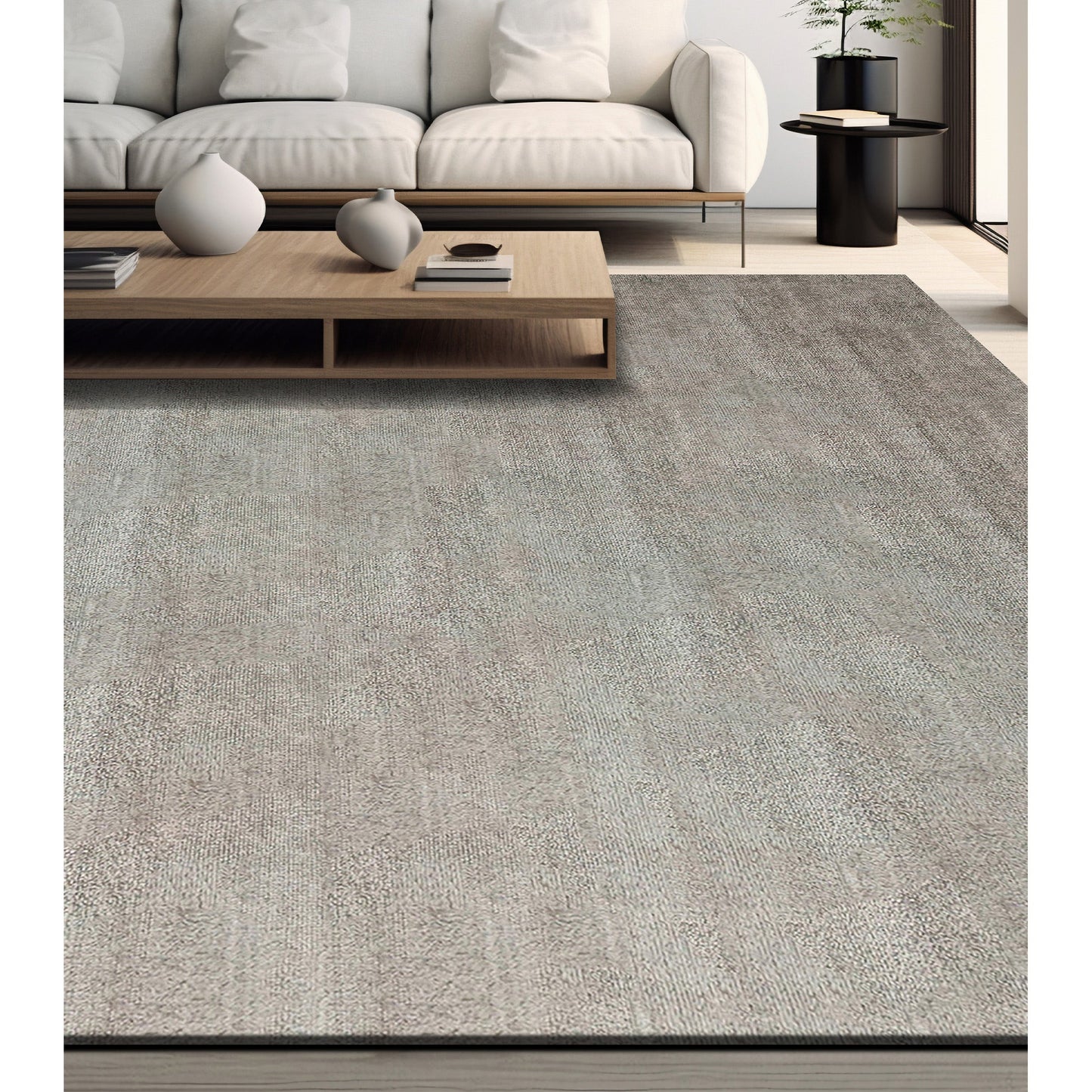 MONACO PLUSH PILE PLAIN SILVER