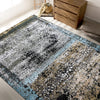 NEO VILLA 4622R CHARCOAL / LIGHT BLUE