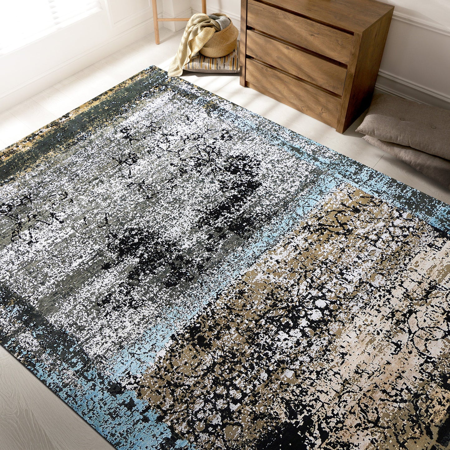 NEO VILLA 4622R CHARCOAL / LIGHT BLUE
