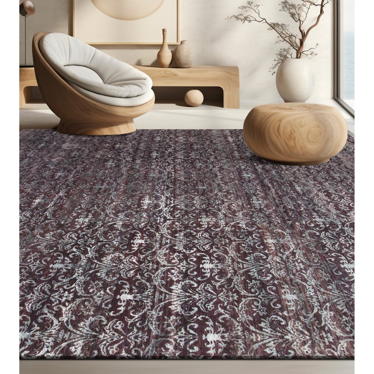 NEO VILLA DMAL2 AUBERGINE / GREY