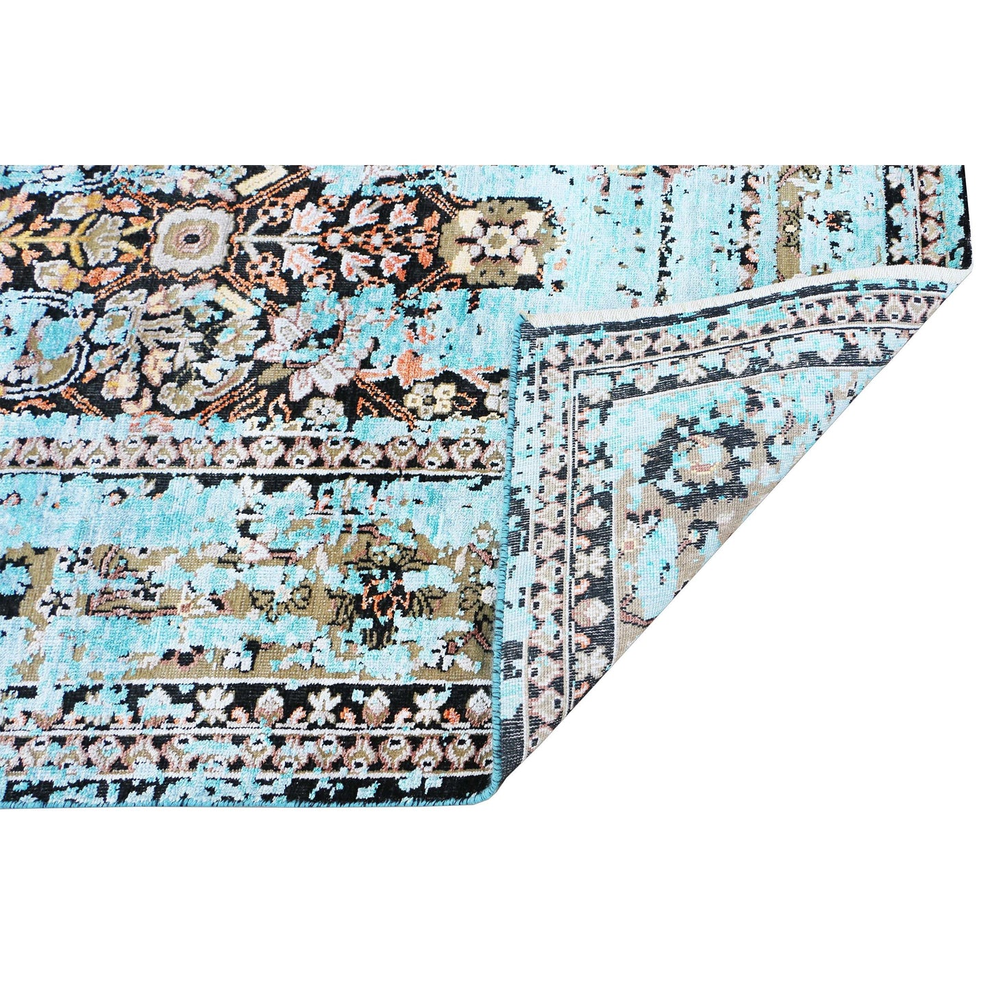 NEO VILLA R5064 CAMEL / TURQUOISE