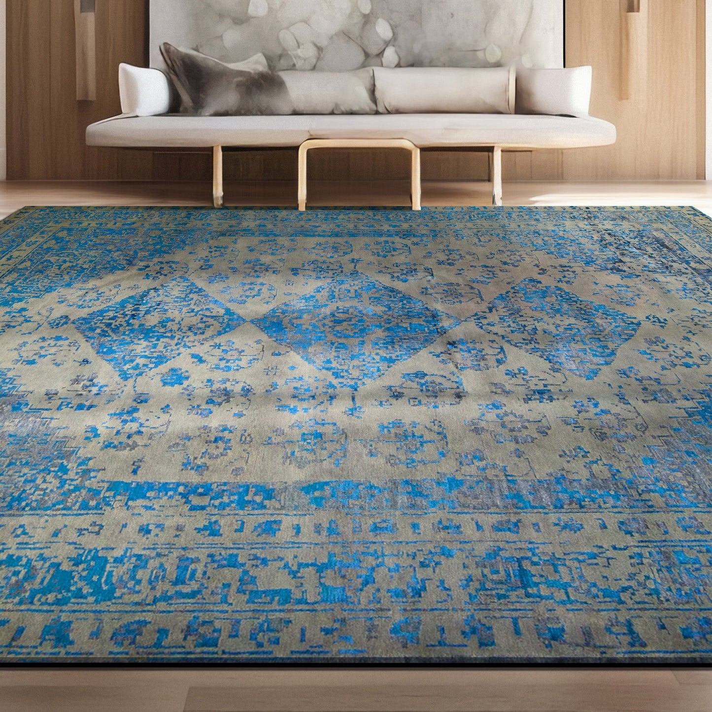 NEO VILLA WI262 TAUPE / BLUE