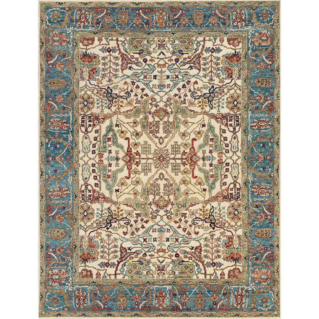 NEO VILLA ALL WOOL 11-KP IVORY / BLUE