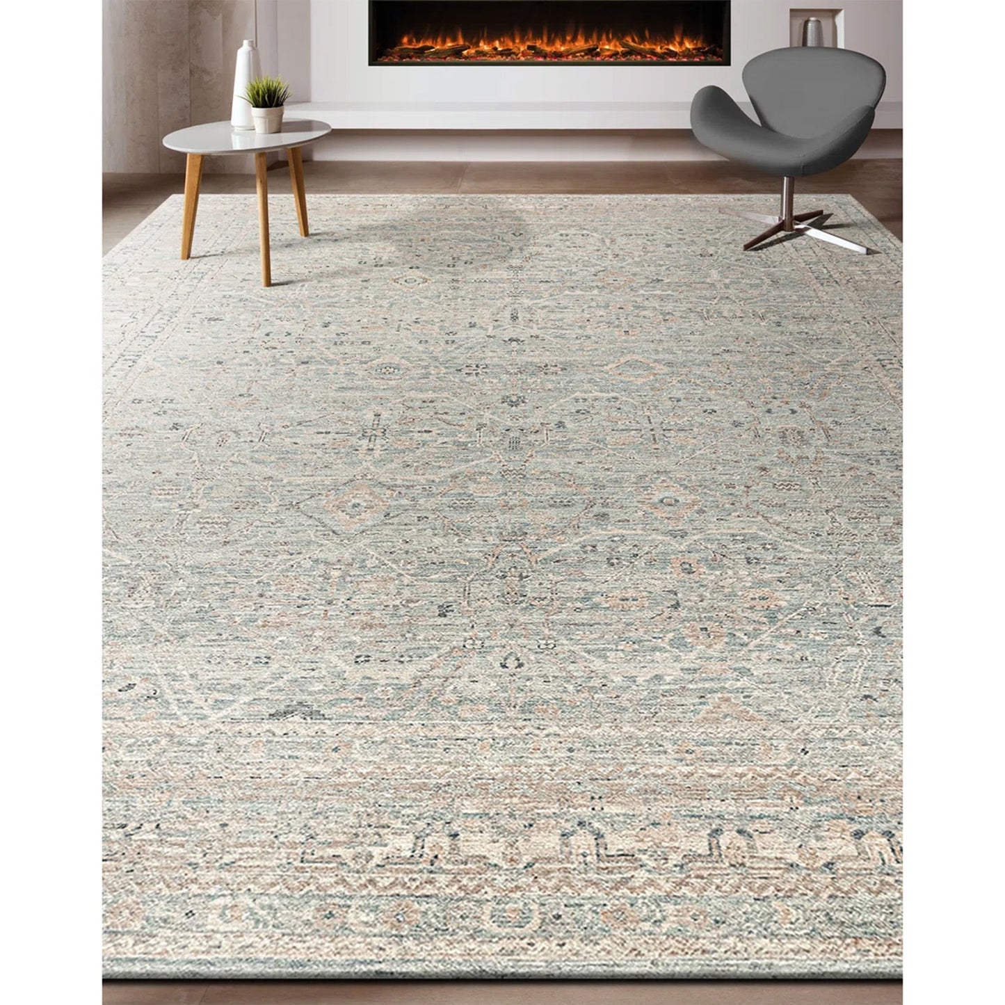 NEO VILLA ALL WOOL 11203 LIGHT BLUE / IVORY