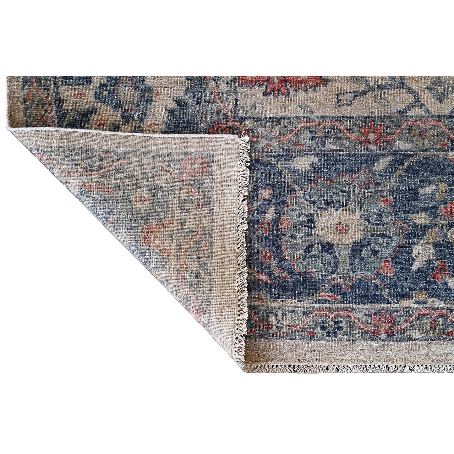 NEO VILLA ALL WOOL 193OX SAND / DARK BLUE