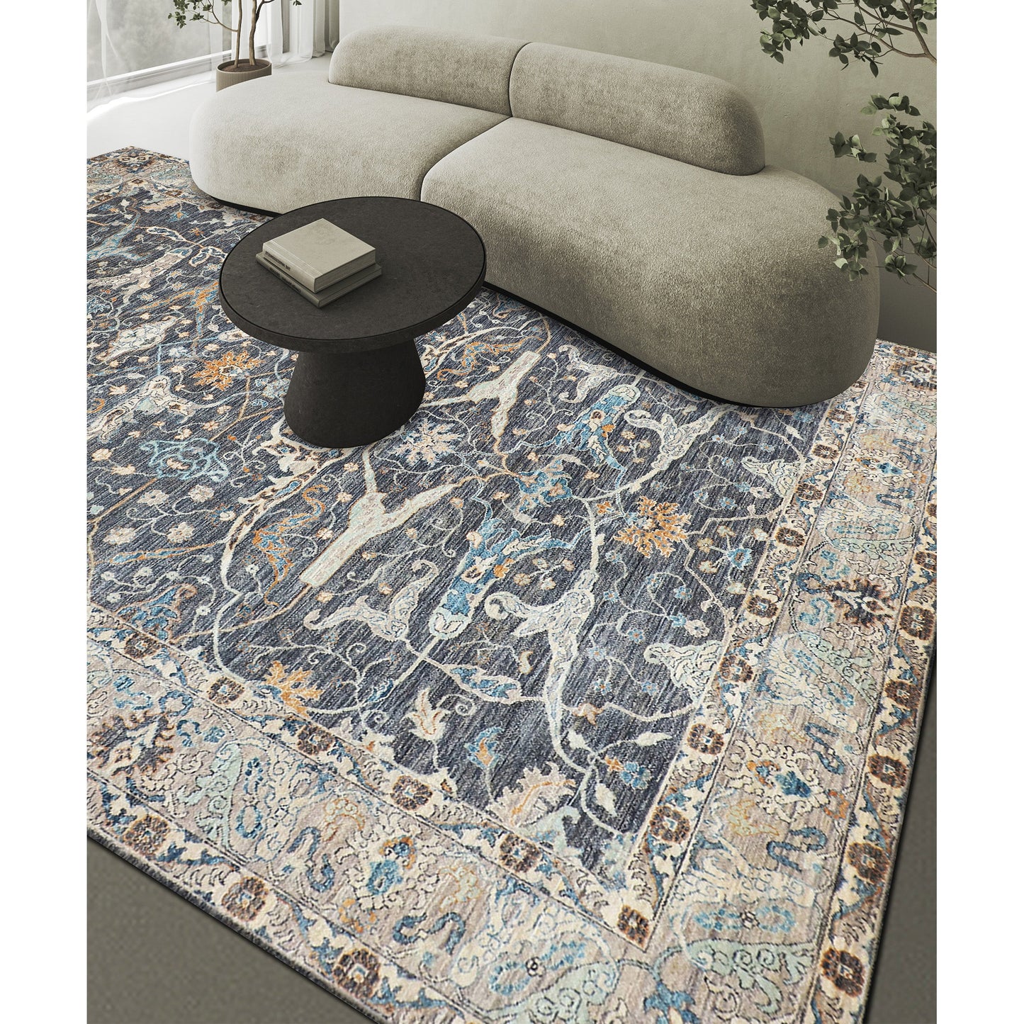 NEO VILLA ALL WOOL 35-KE CHARCOAL / SILVER
