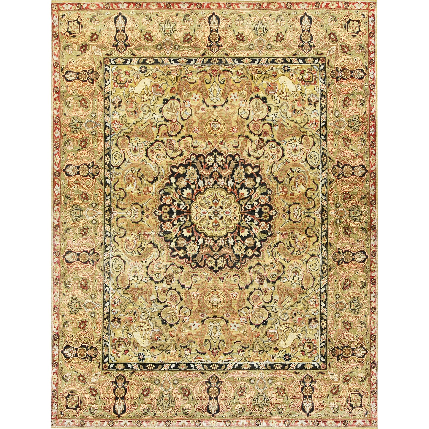 NEO VILLA ALL WOOL AC-227 MULTI / GREEN