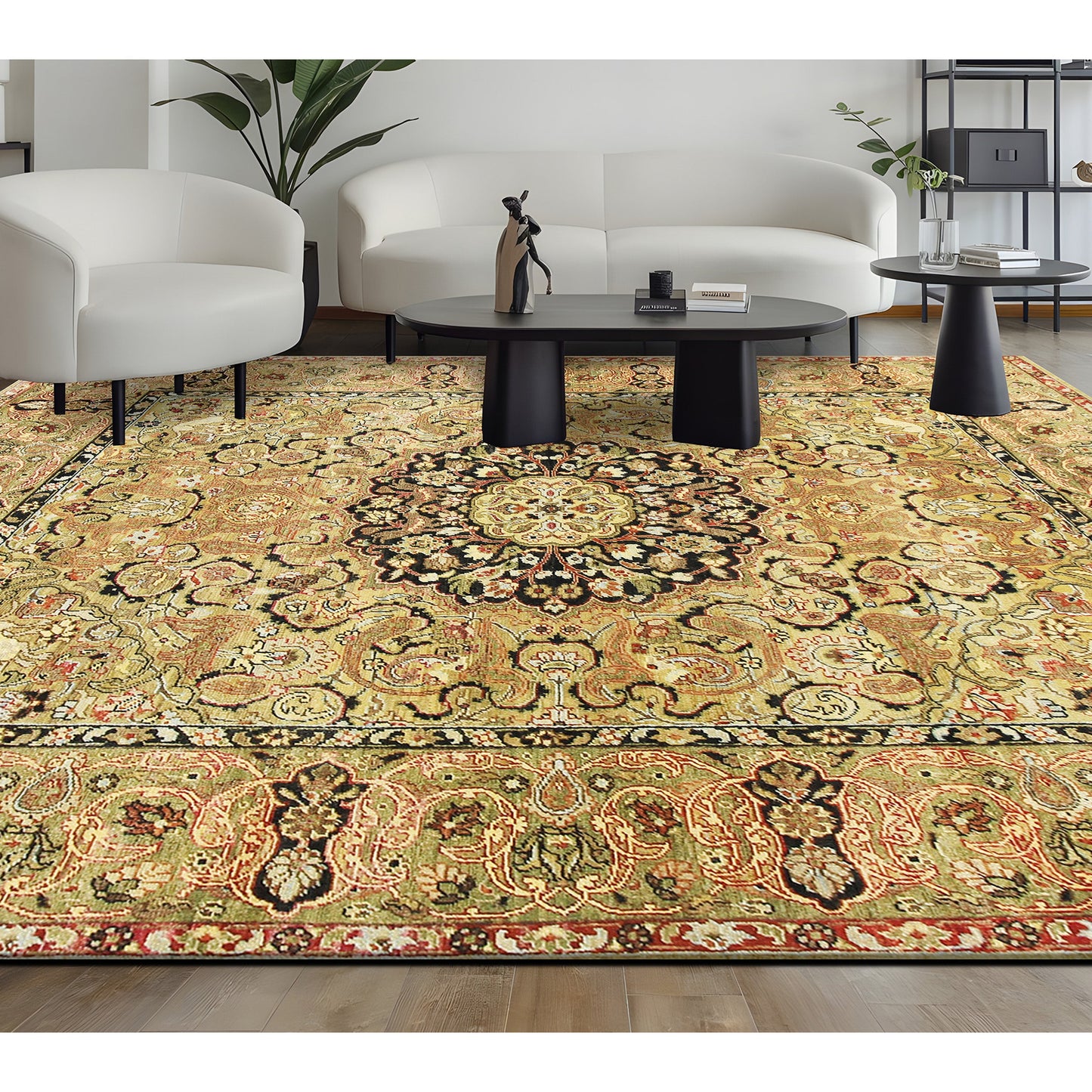 NEO VILLA ALL WOOL AC-227 MULTI / GREEN