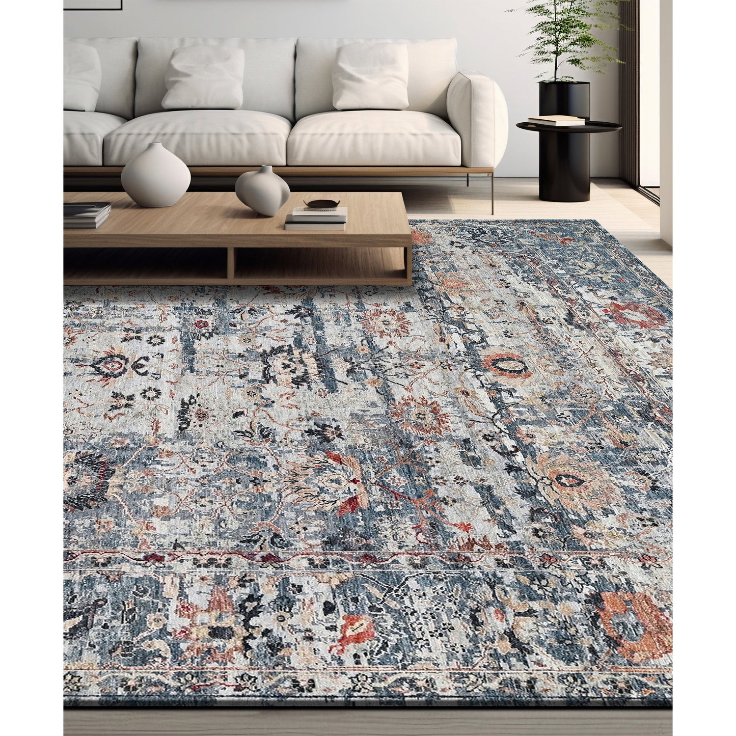 NEO VILLA ALL WOOL BX110 SILVER / BLUE