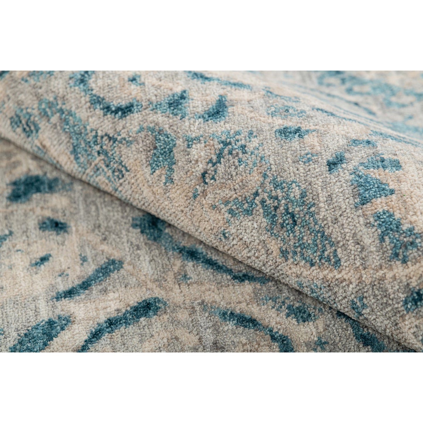 NEO VILLA ALL WOOL GU081 BEIGE / BLUE