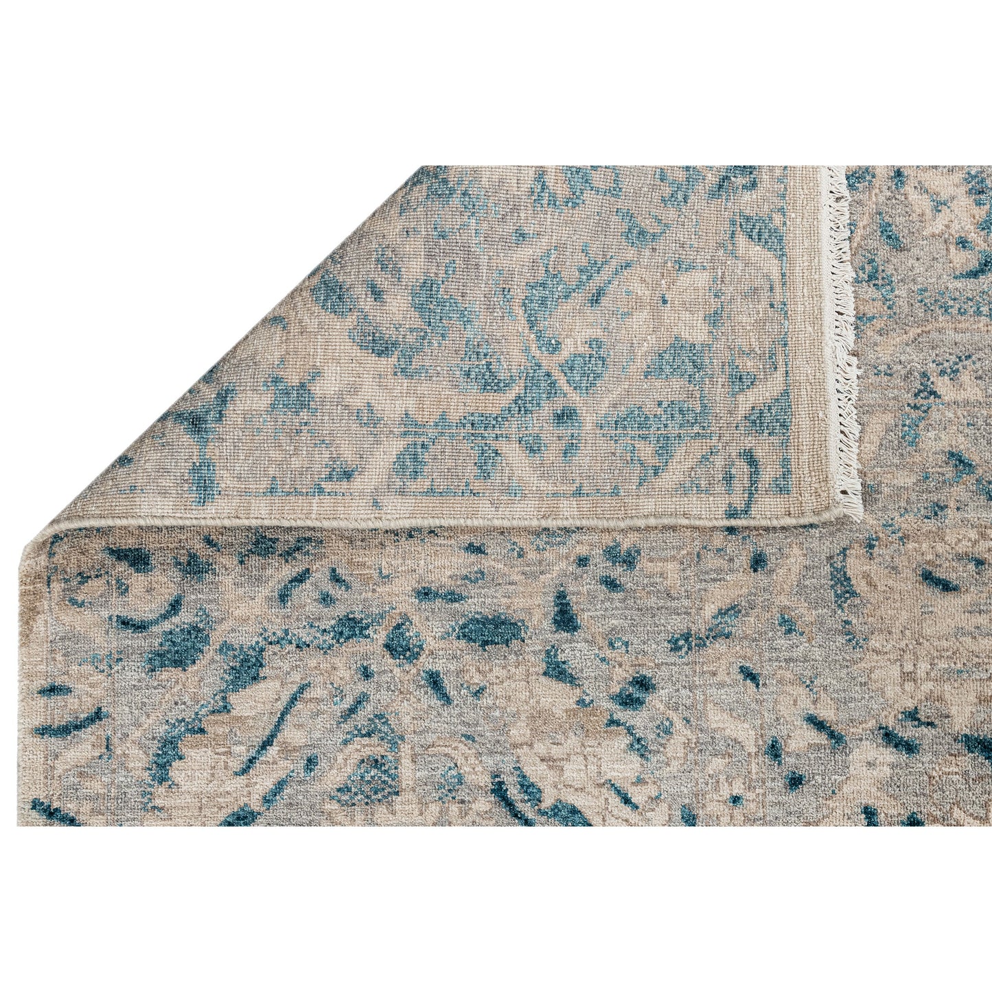 NEO VILLA ALL WOOL GU081 BEIGE / BLUE