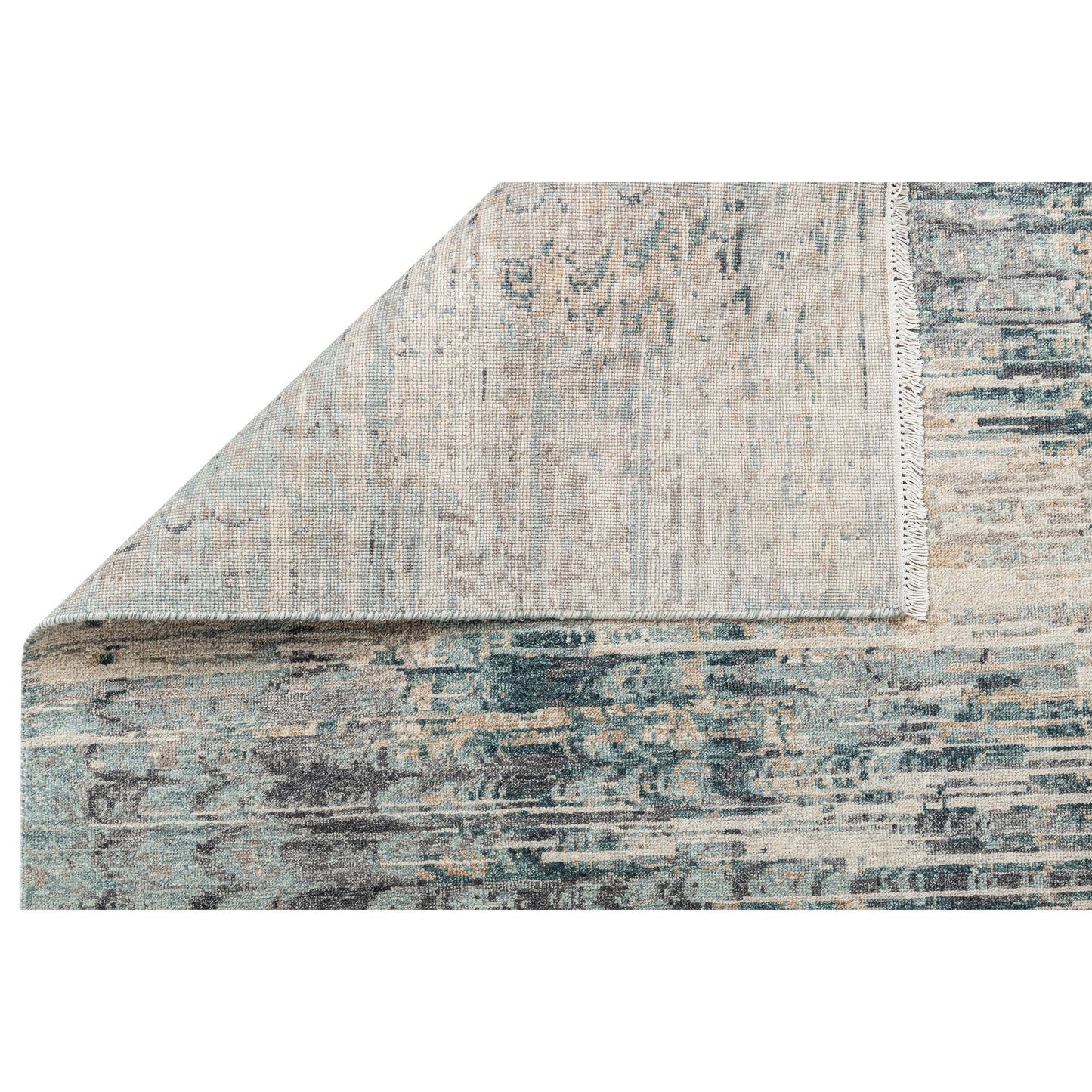 NEO VILLA ALL WOOL GU137 TURQUOISE / GREY