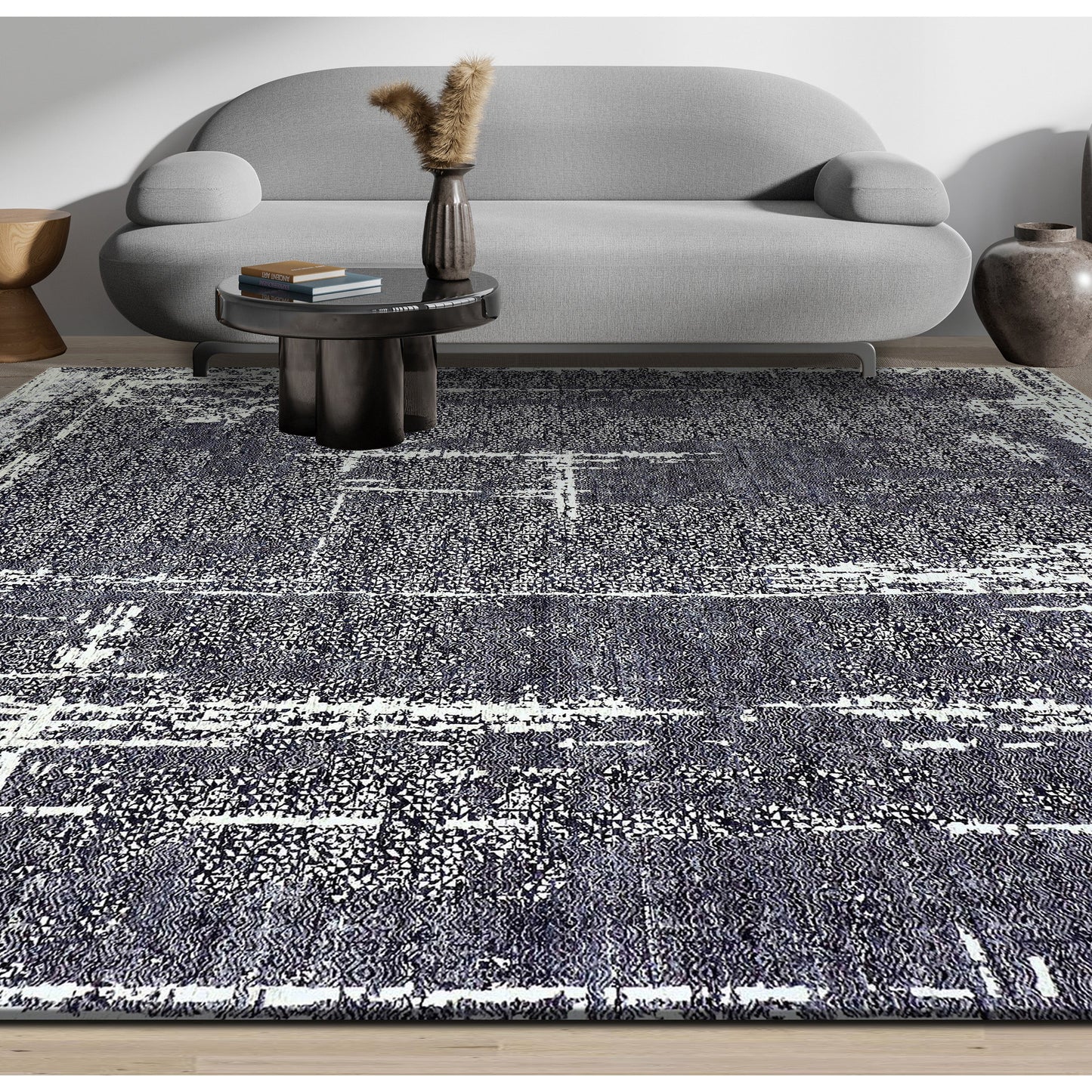 NEO VILLA ALL WOOL KEML1 BLACK / WHITE