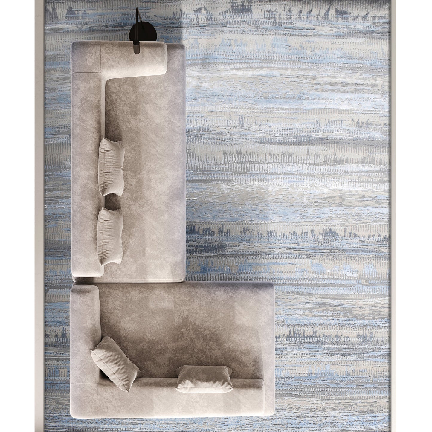 NEO VILLA ALL WOOL KEML2 DARK GREY / RUST