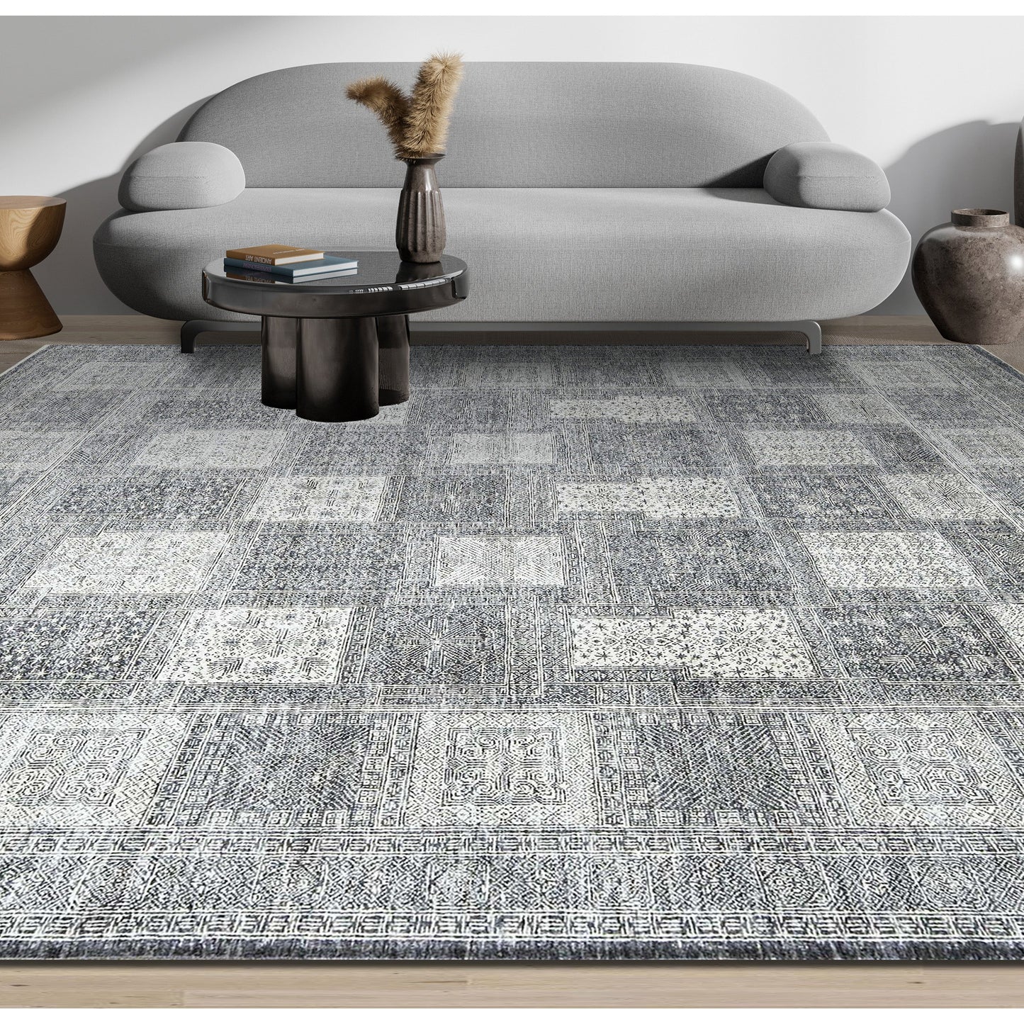 NEO VILLA ALL WOOL KNA88 CHARCOAL / GREY