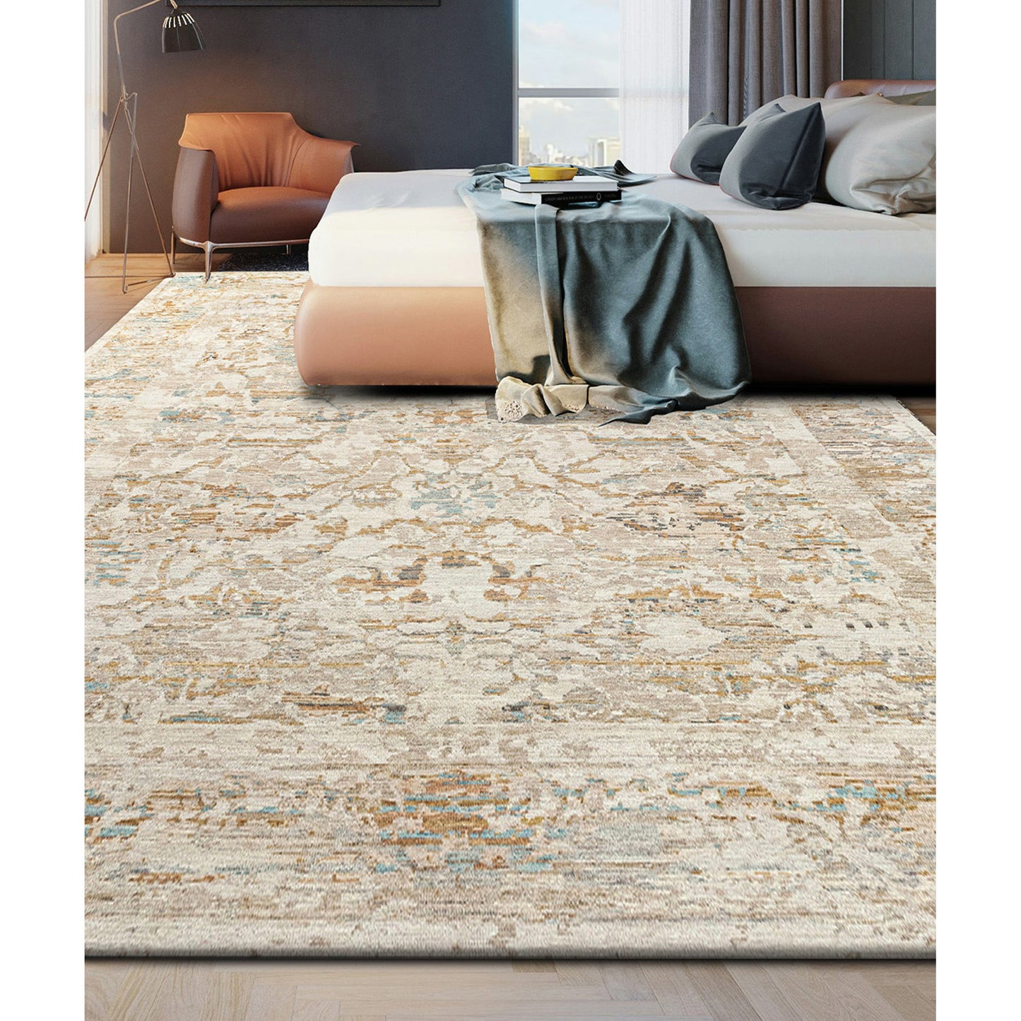 NEO VILLA ALL WOOL VB102 BEIGE / MULTI