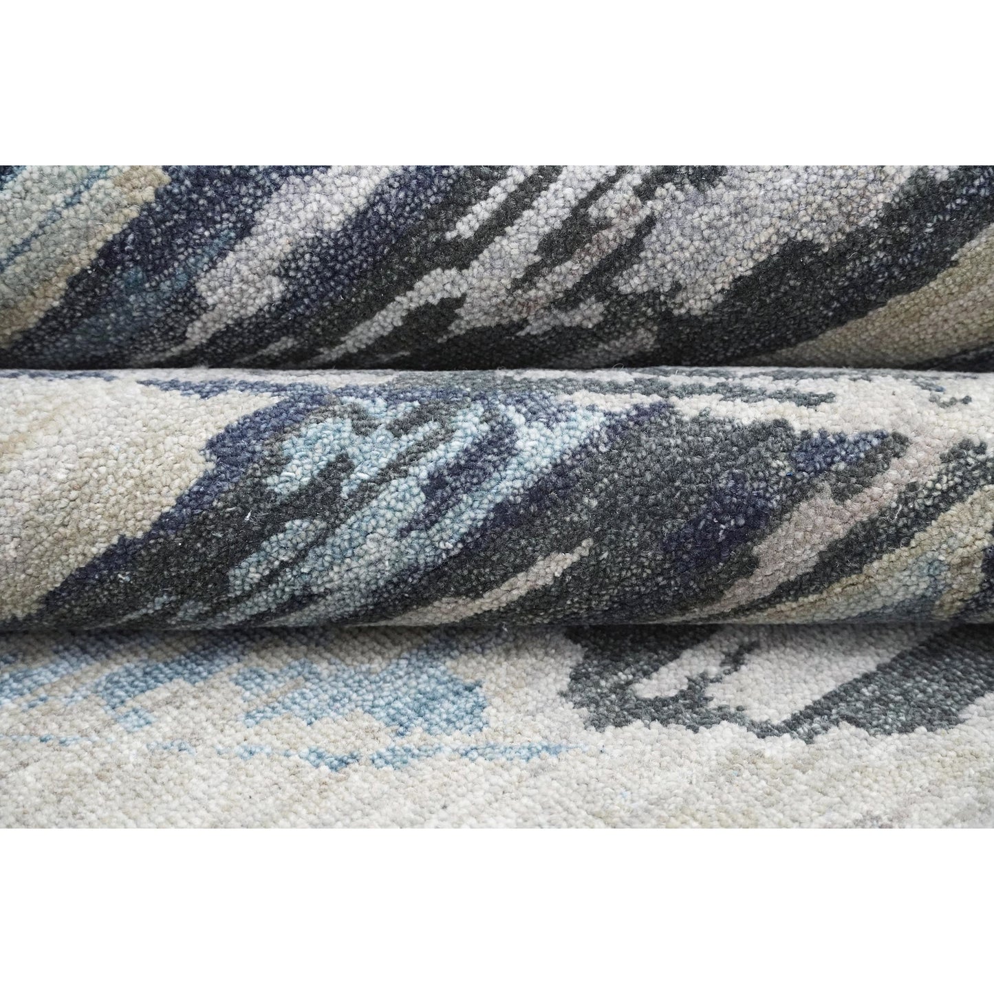 NEO VILLA ALL WOOL VE012 GREY / BLUE