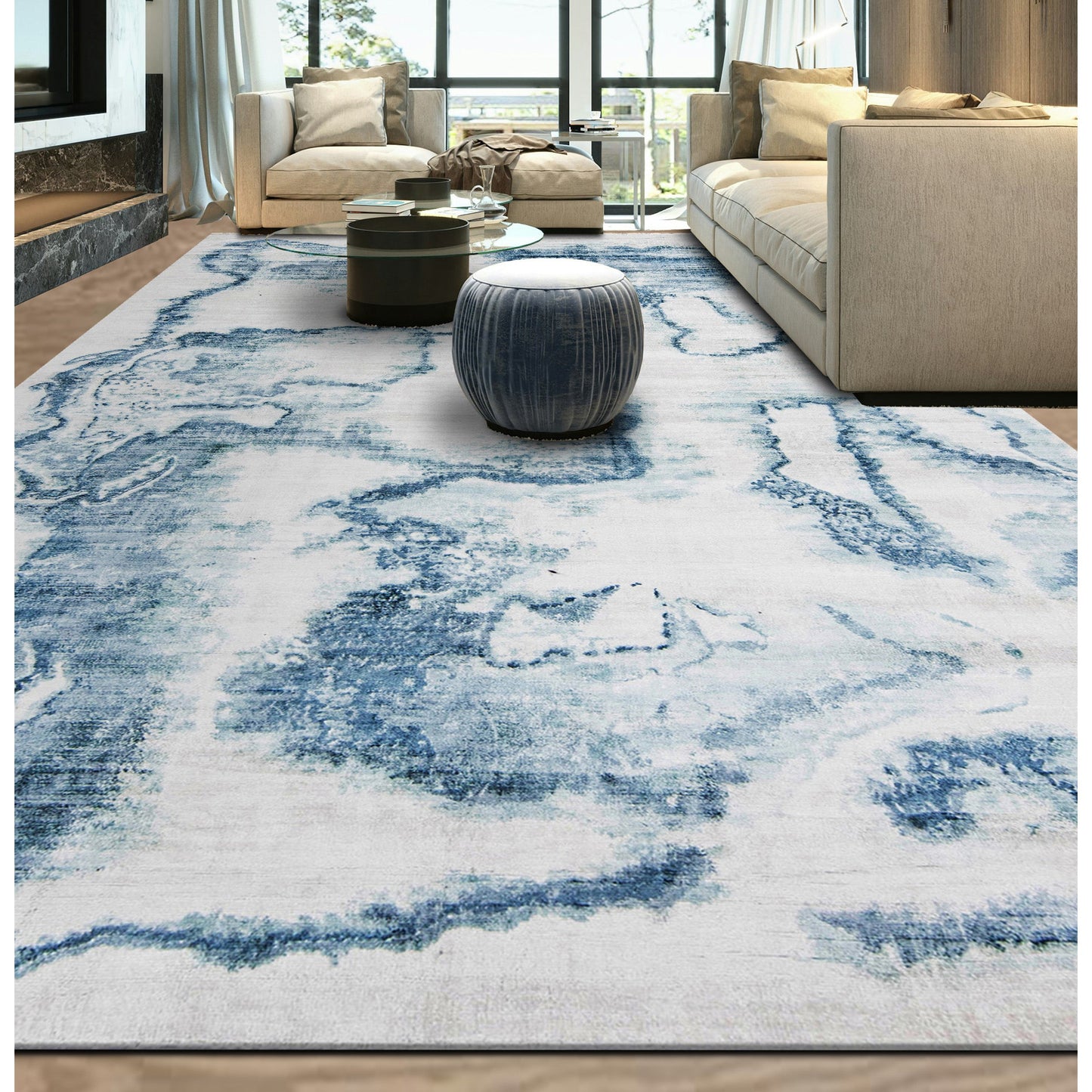 RIVIERA A2902 IVORY / BLUE