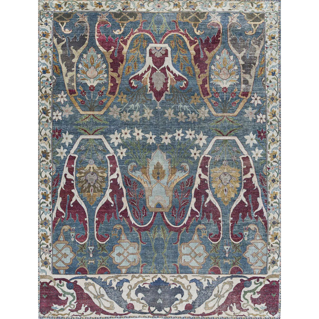 SONA ANTIQUE ALL WOOL AC228 BLUE / CREAM