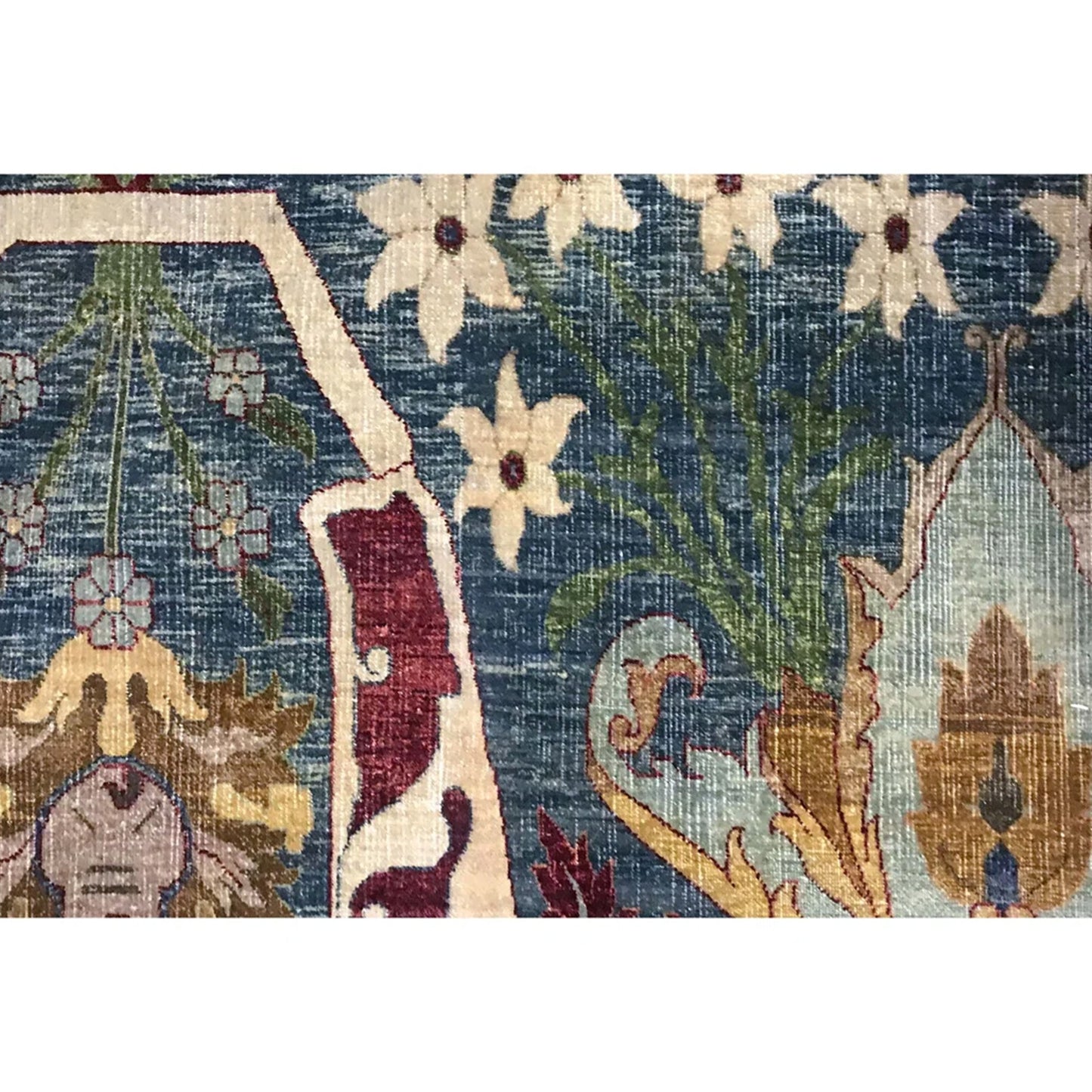SONA ANTIQUE ALL WOOL AC228 BLUE / CREAM