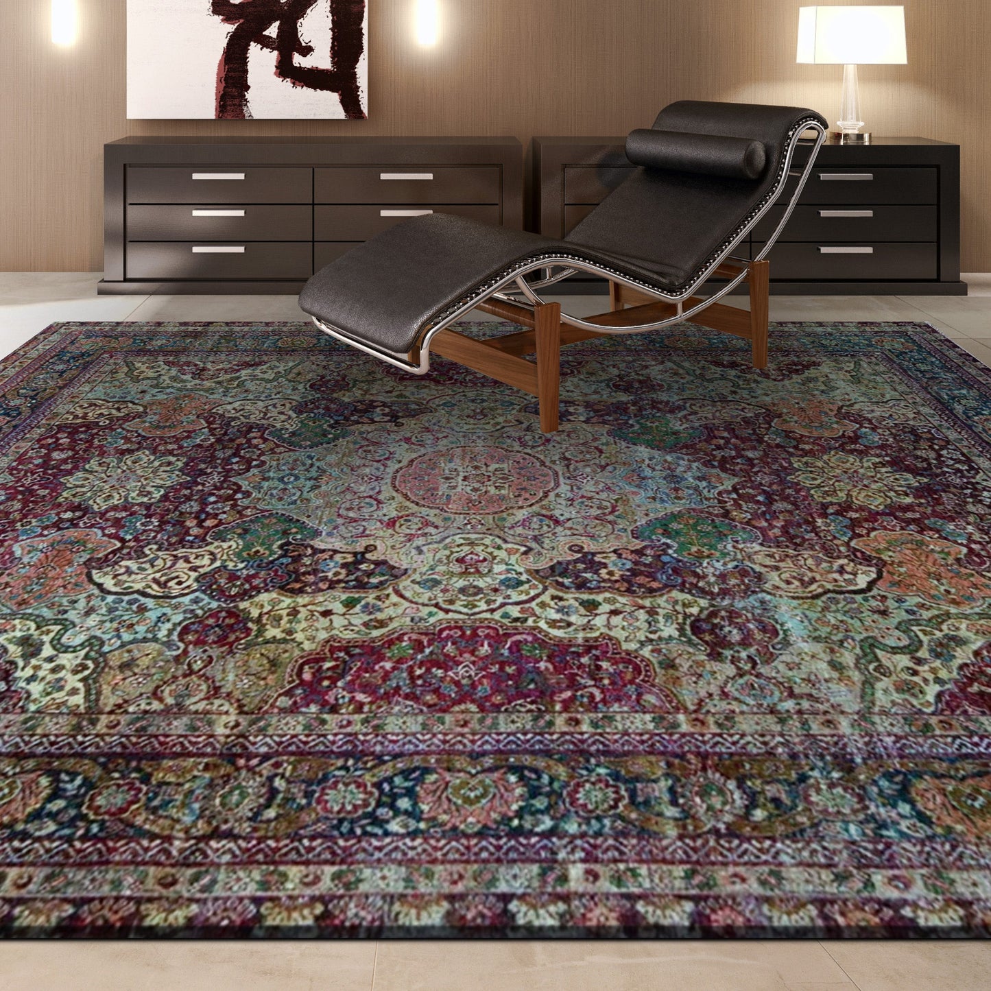 SONA ANTIQUE ALL WOOL AJ-17 MULTI / BLUE
