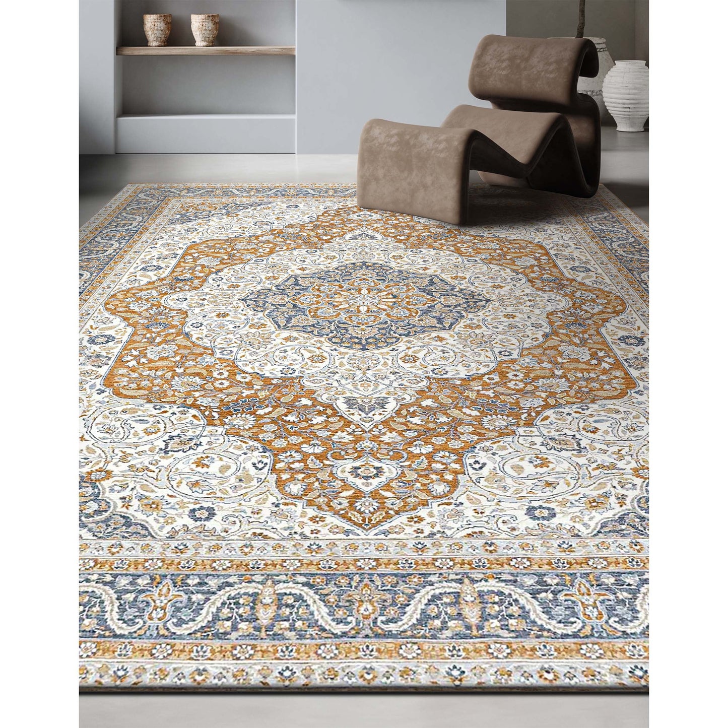 SONA ANTIQUE ALL WOOL KNS01 BEIGE / DARK GREY
