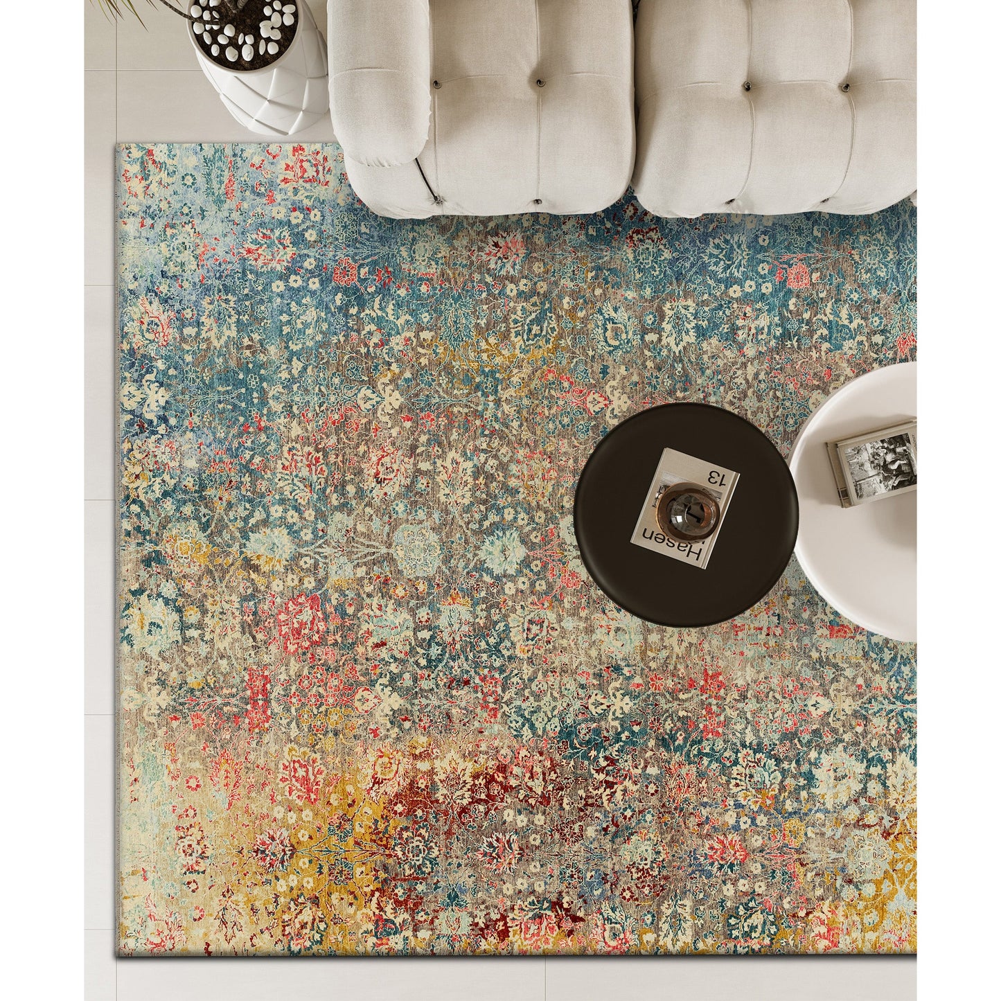 SONA ANTIQUE ALL WOOL KP-20 MULTI / BLUE
