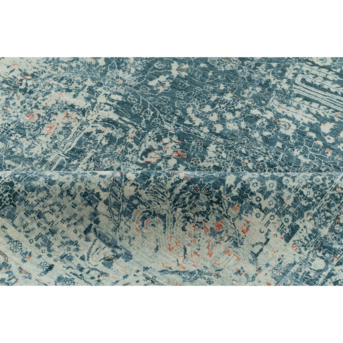 SONA ANTIQUE ALL WOOL KP-24 TEAL BLUE