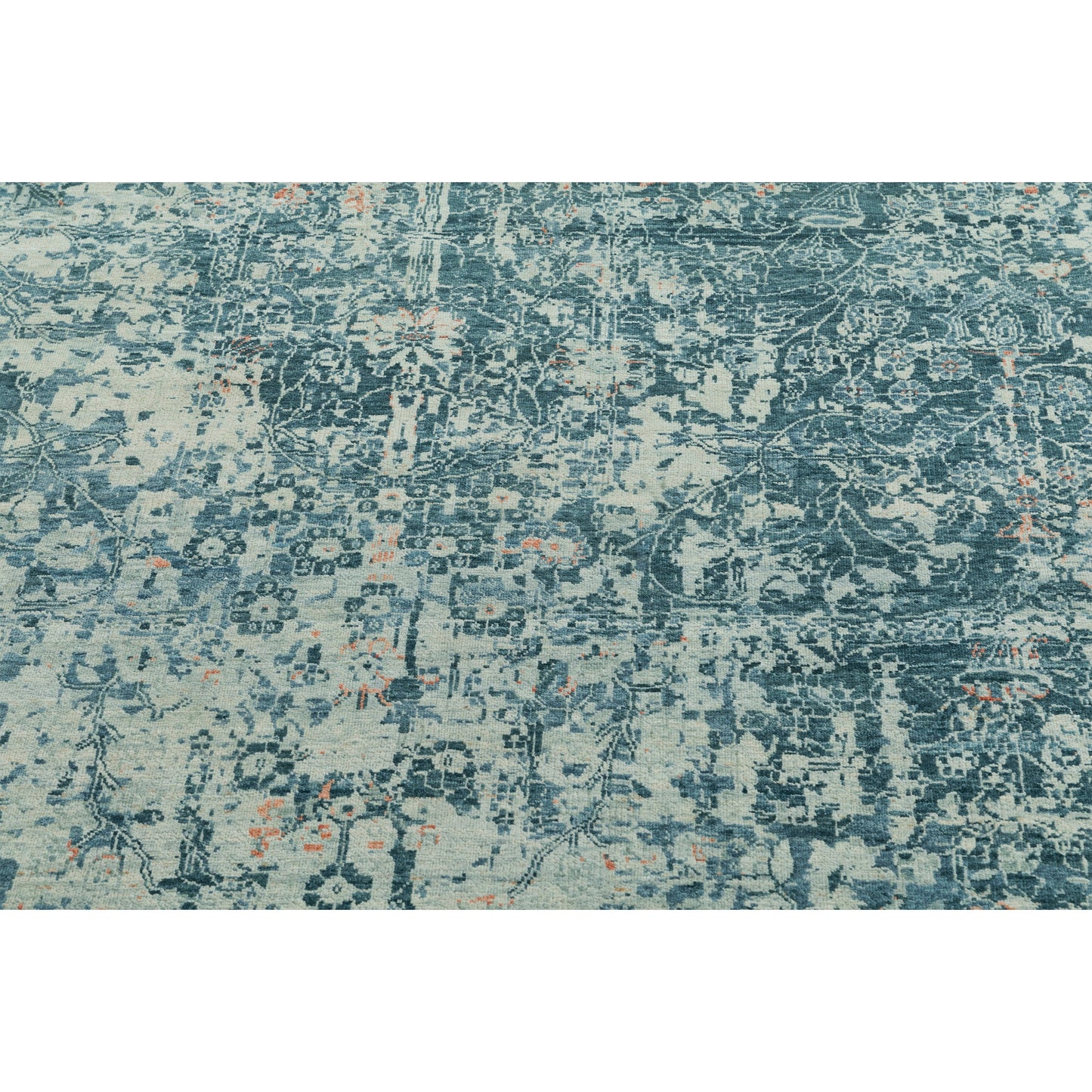 SONA ANTIQUE ALL WOOL KP-24 TEAL BLUE