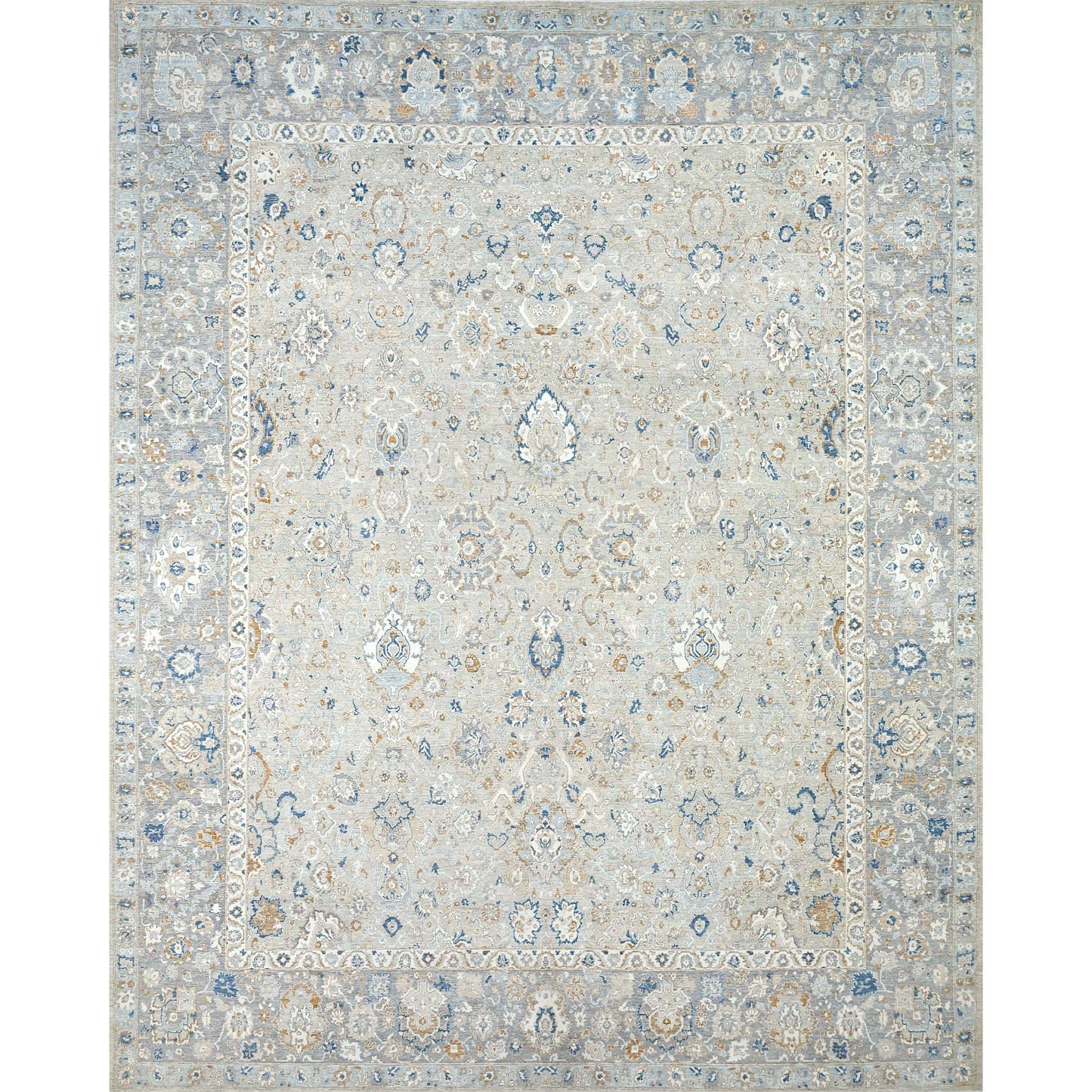 SONA ANTIQUE ALL WOOL RT-1A LIGHT GREY / GREY