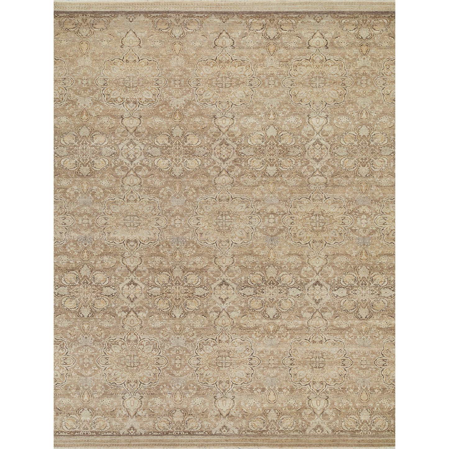 SONA ANTIQUE ALL WOOL SG-2A TAUPE / BROWN