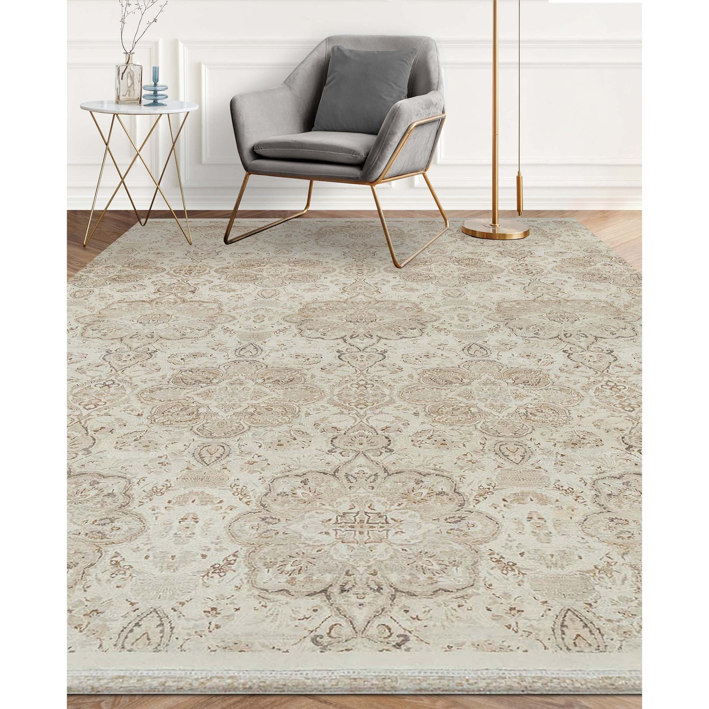 SONA ANTIQUE ALL WOOL SG-2A WHITE