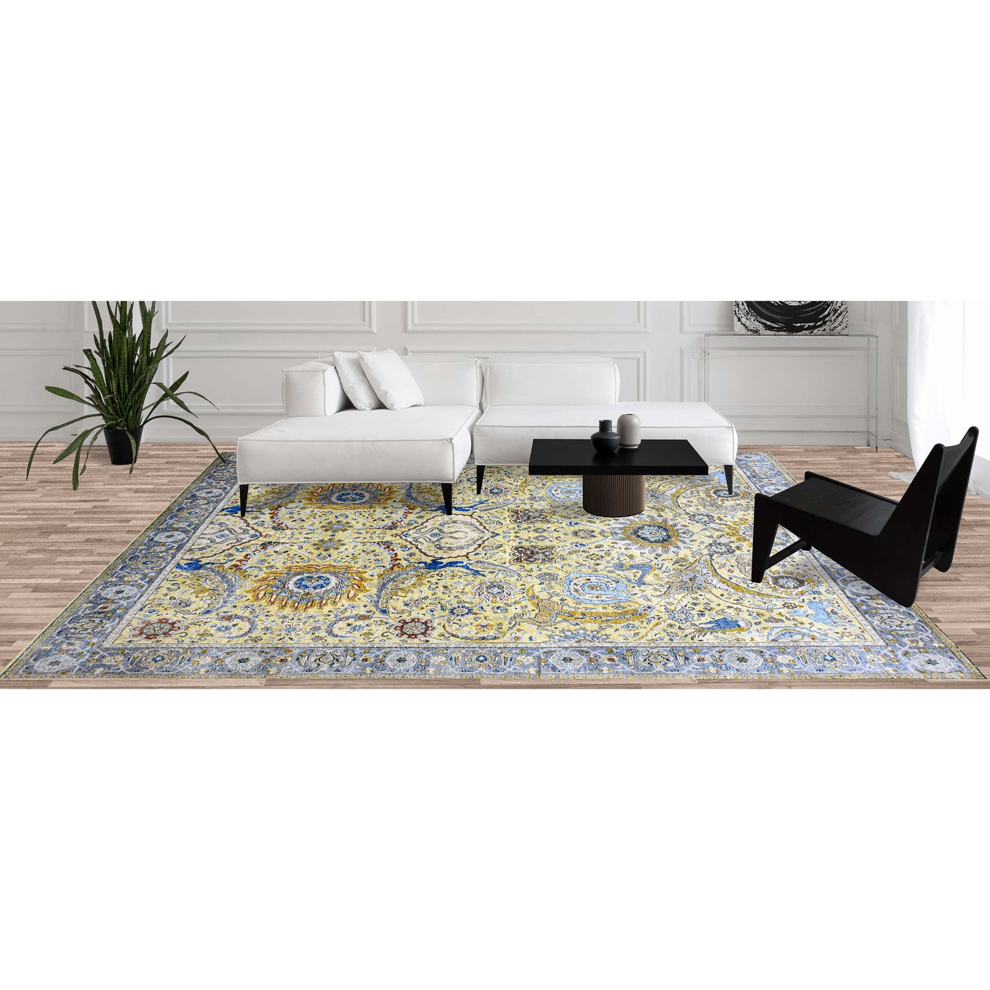 SONA ANTIQUE JS185 LIGHT GOLD / BLUE