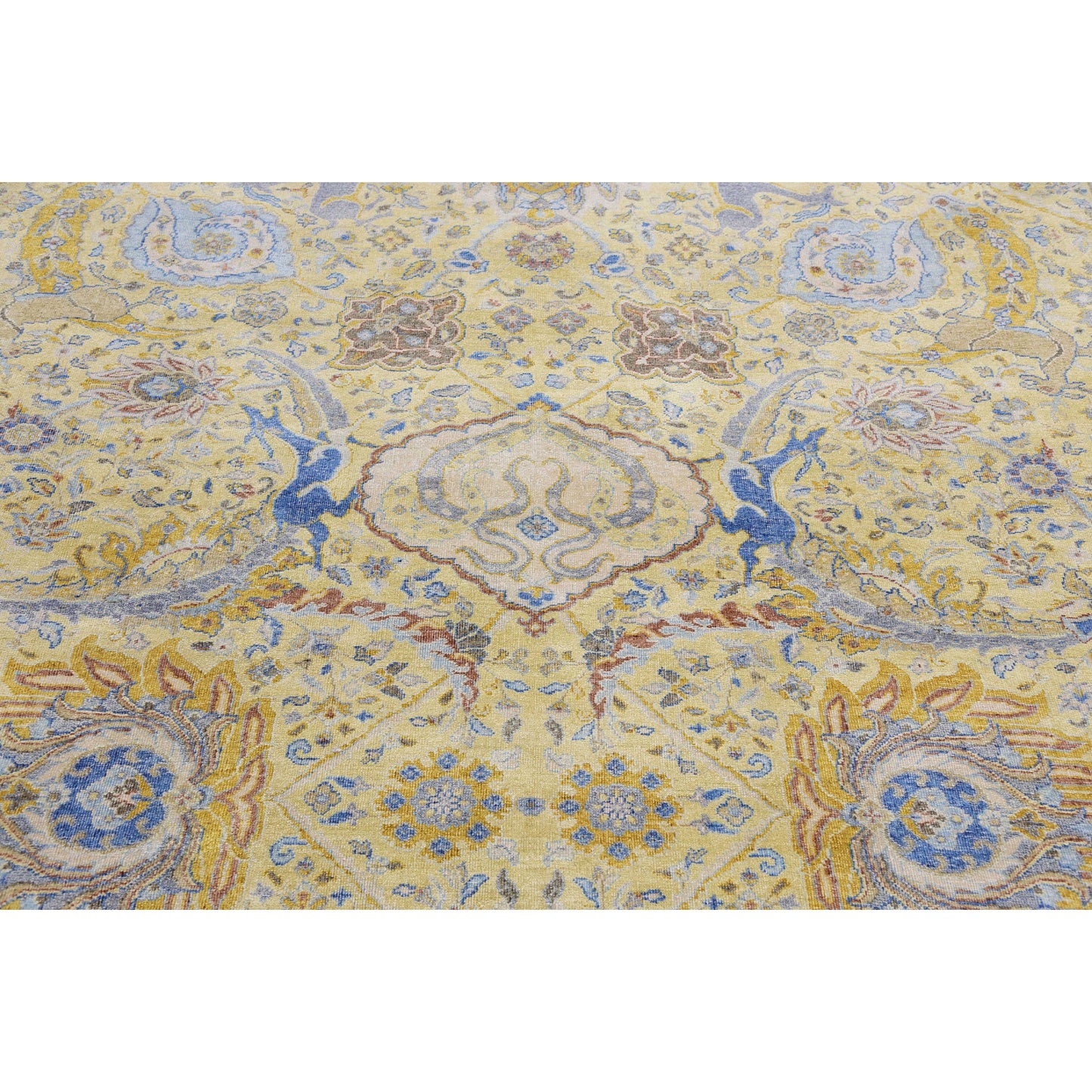 SONA ANTIQUE JS185 LIGHT GOLD / BLUE