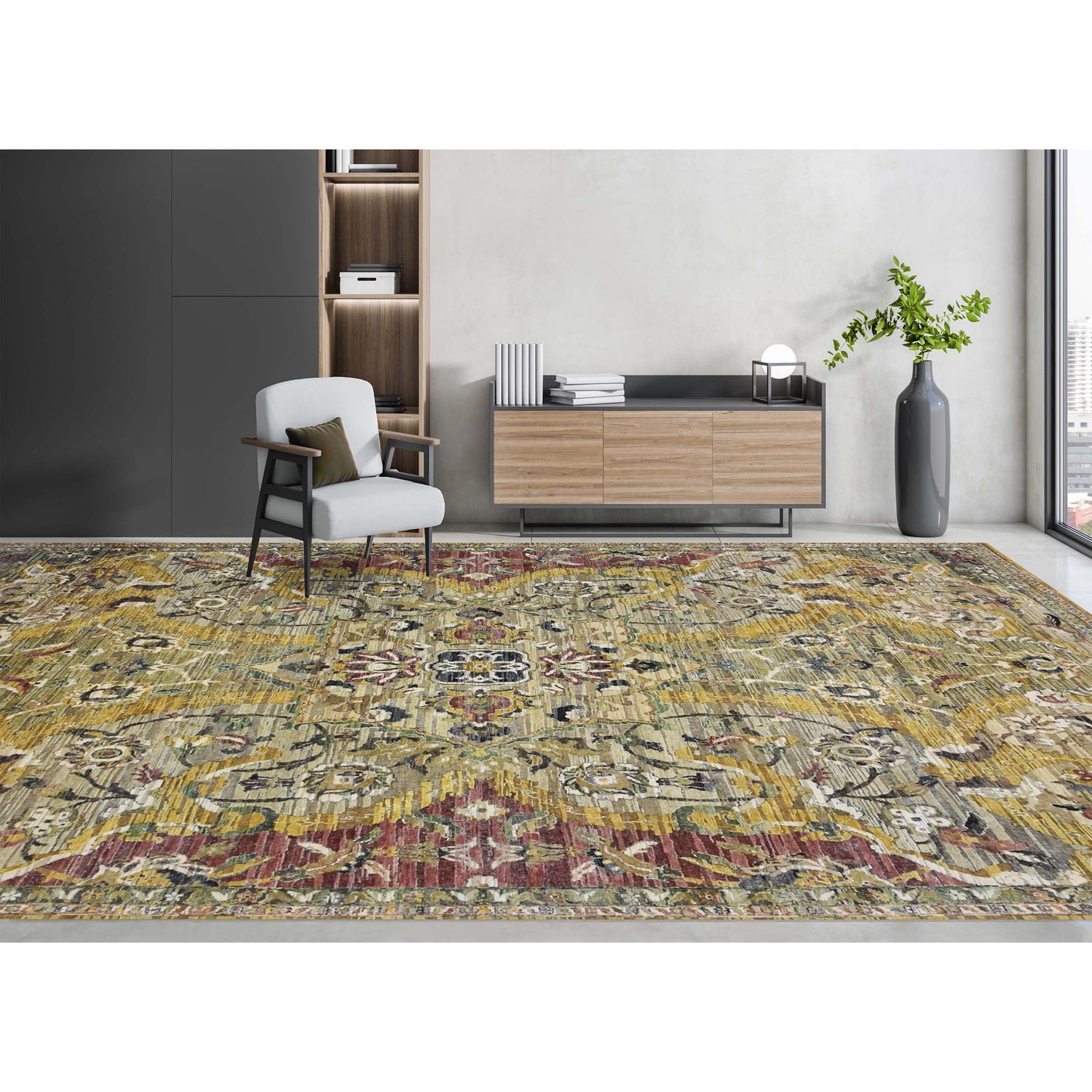 SONA ANTIQUE JS253 CAMEL / GREEN