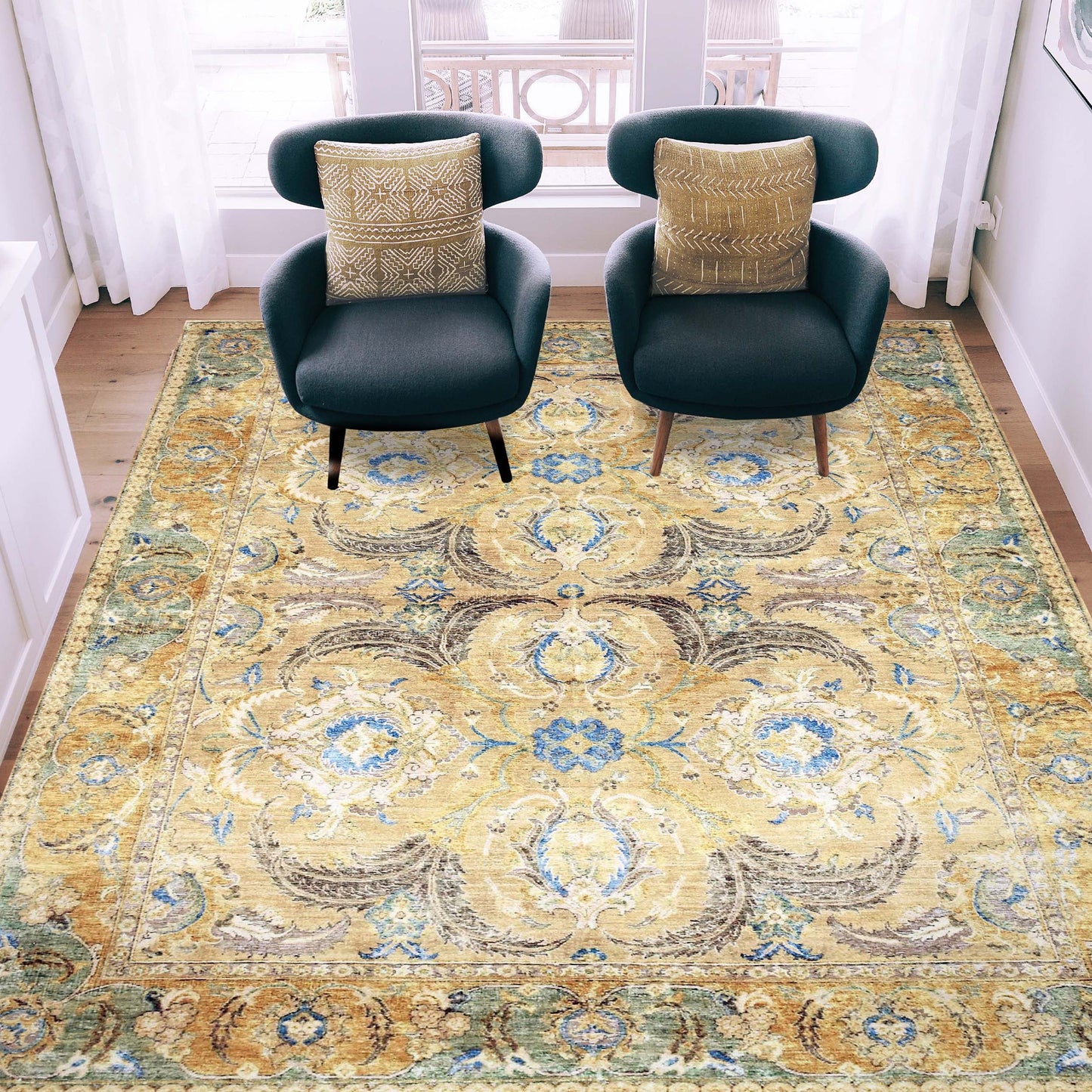 SONA ANTIQUE JS262 CAMEL / GREEN