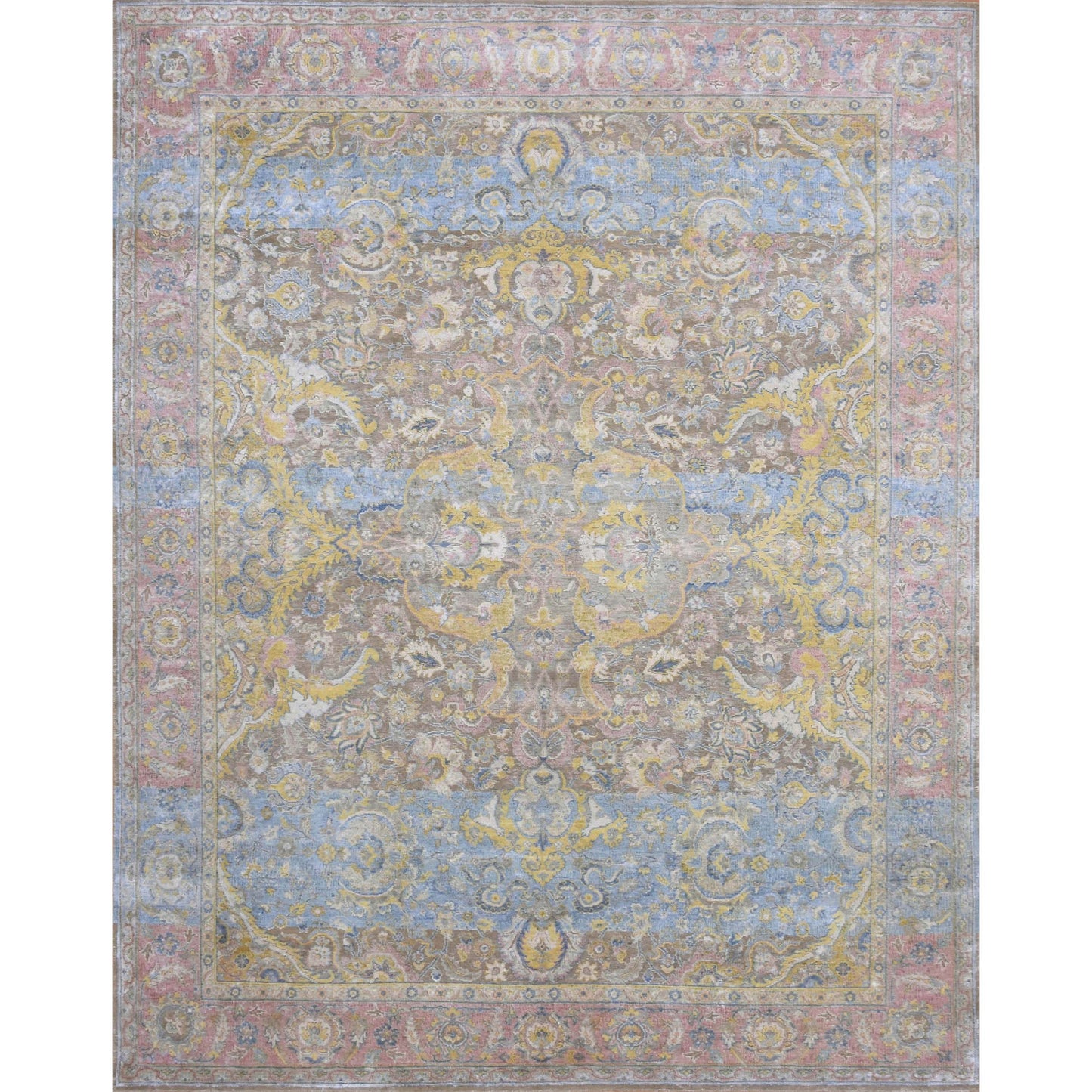 SONA ANTIQUE JS264 CAMEL / LIGHT BLUE