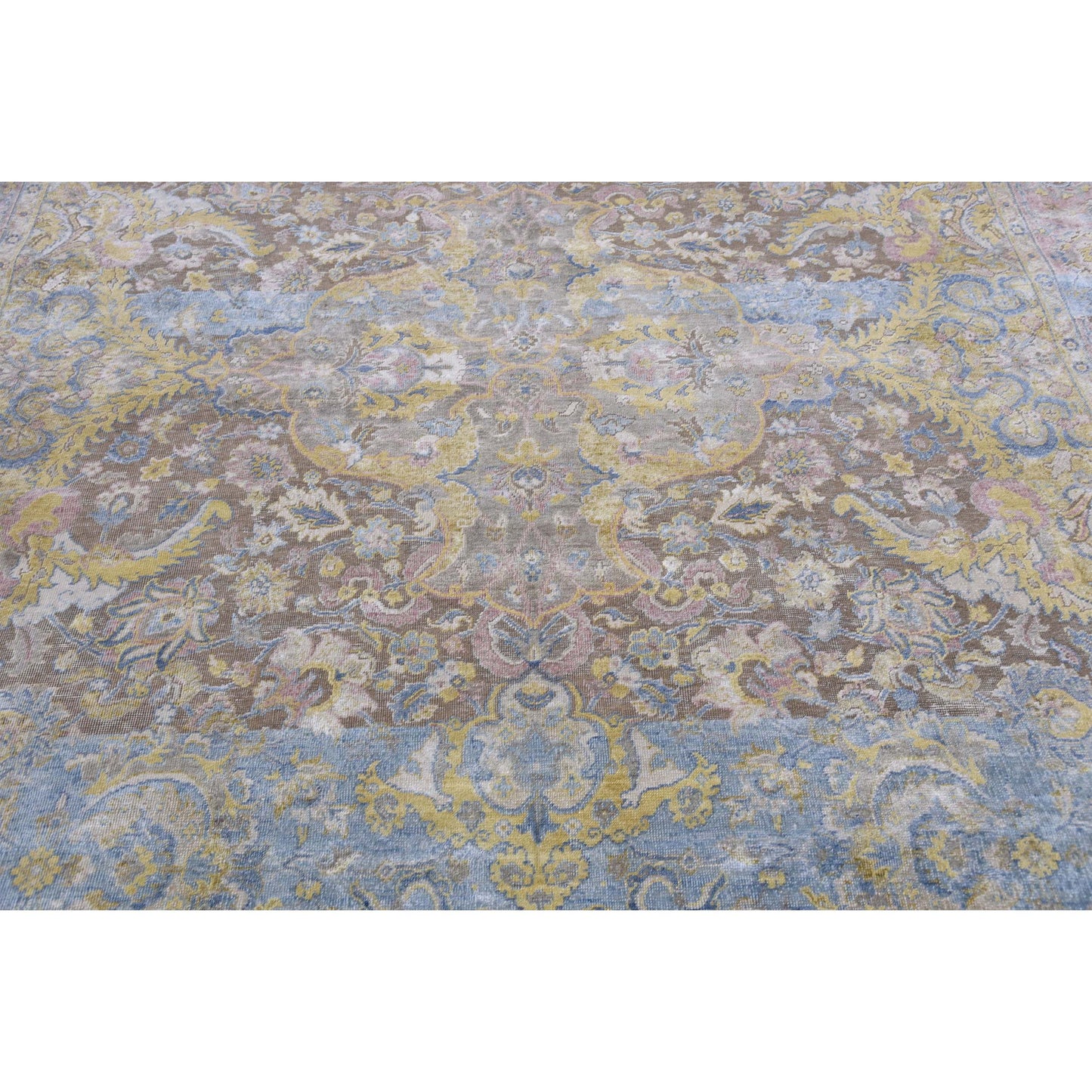 SONA ANTIQUE JS264 CAMEL / LIGHT BLUE