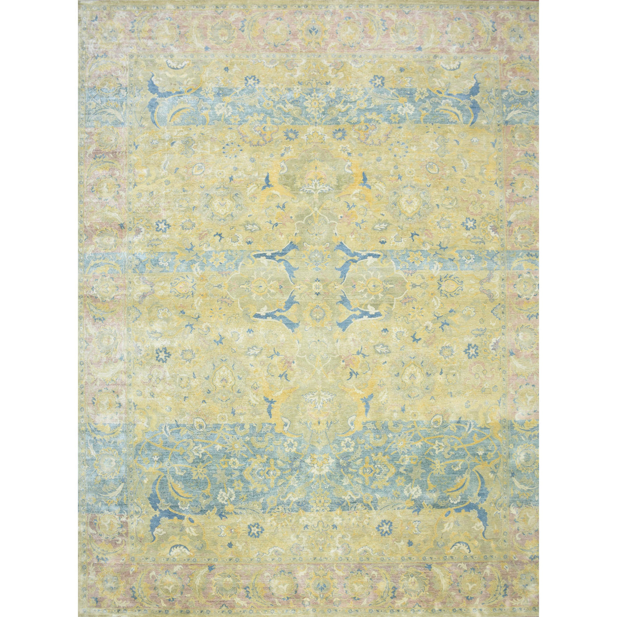 SONA ANTIQUE JS268 CAMEL / LIGHT BLUE
