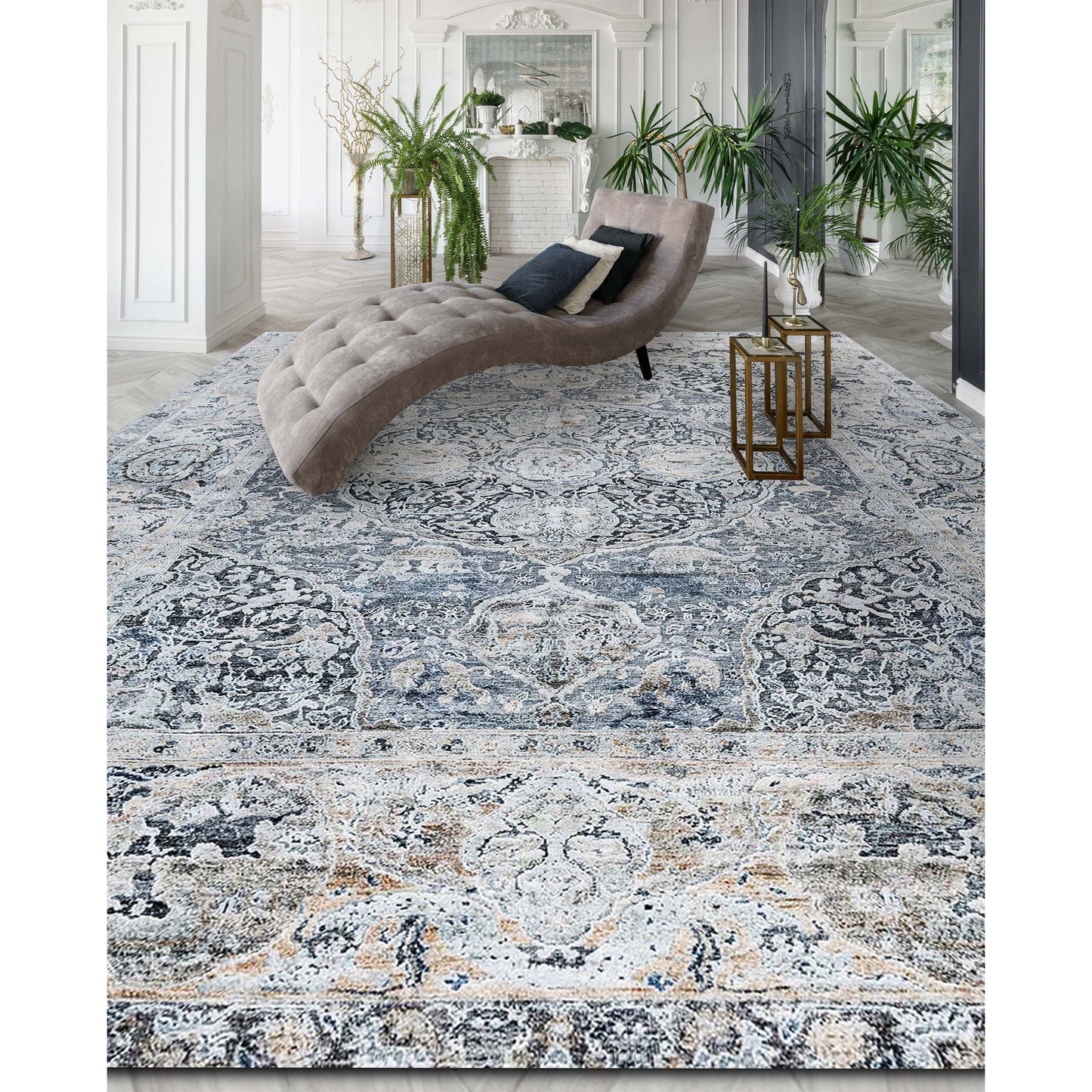 SONA ANTIQUE P2227 GREY / SILVER