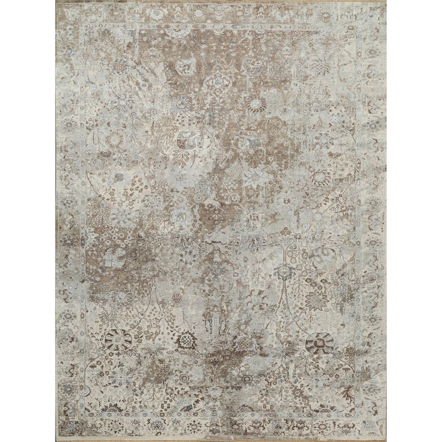 SILK LOOM 2234V BROWN / IVORY