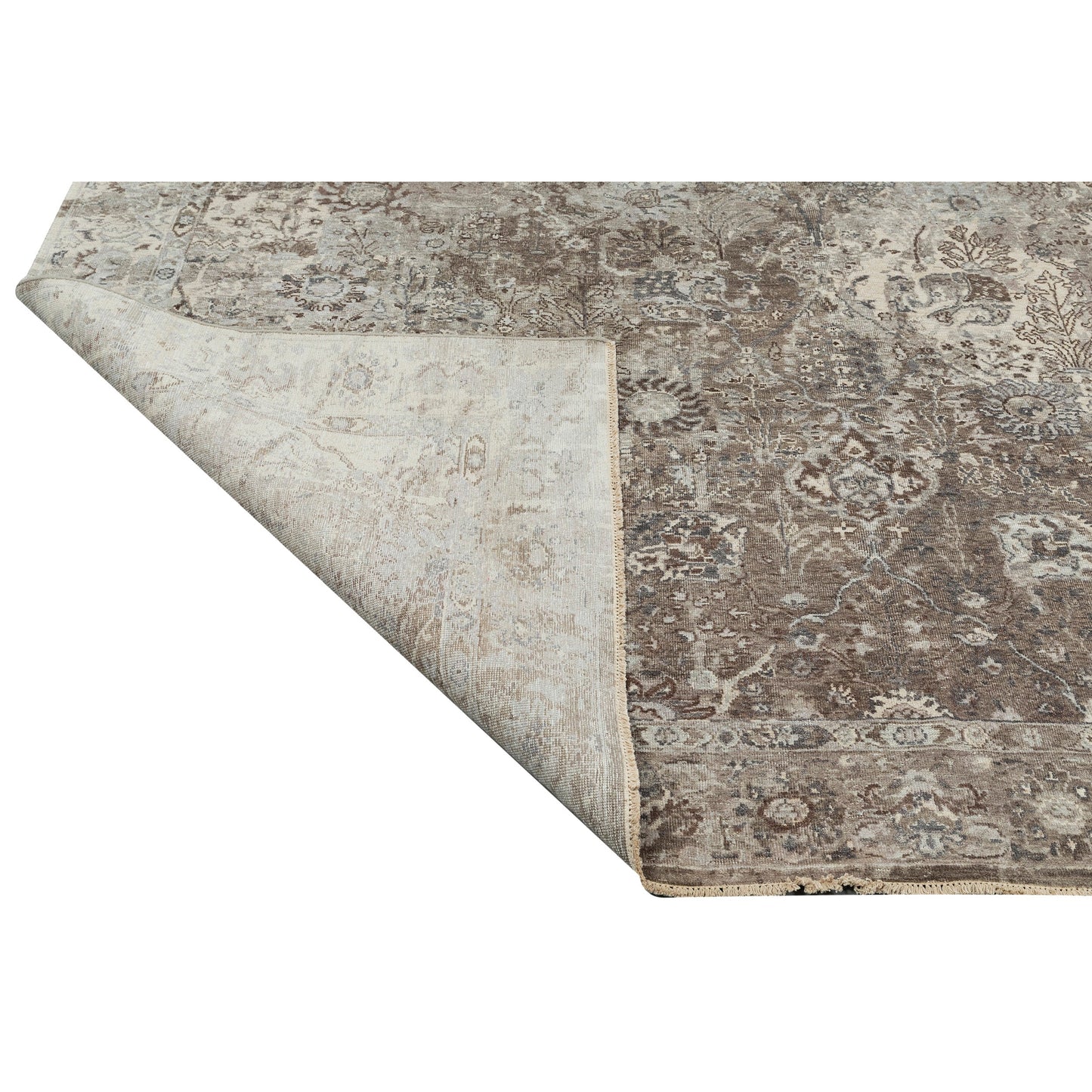 SILK LOOM 2234V BROWN / IVORY