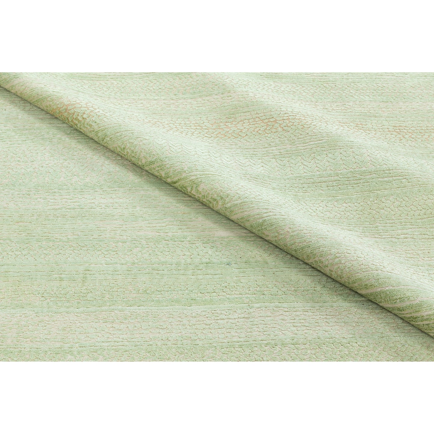 SILK LOOM TAR08 LIGHT GREEN / IVORY