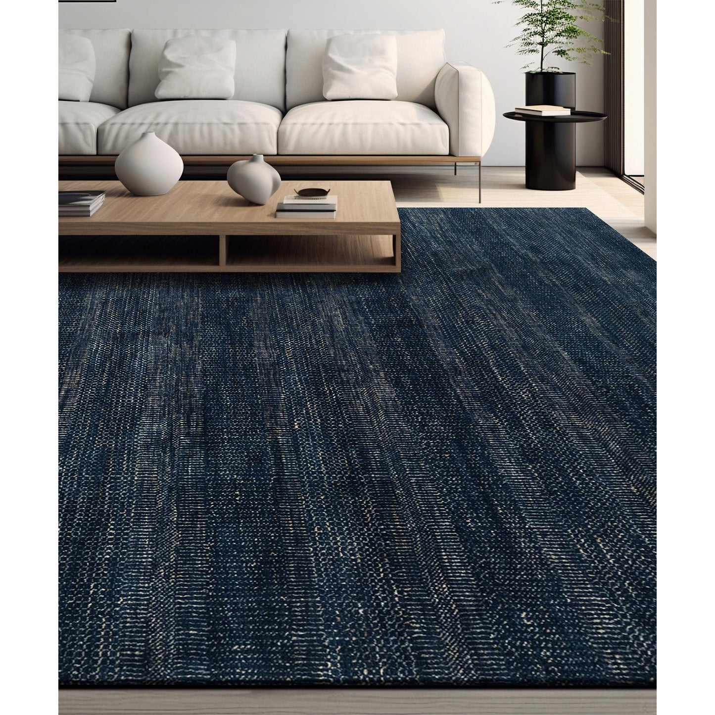 SOUTH SEA DMART DAMASK ART DARK BLUE / CHARCOAL
