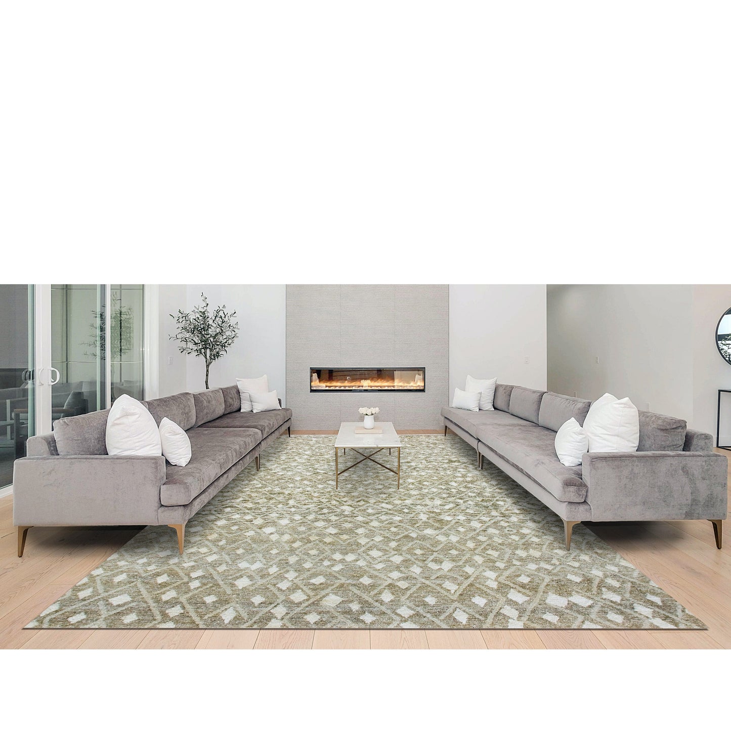 TIBETAN HEMP / WOOL AFJUK NATURAL / GREY