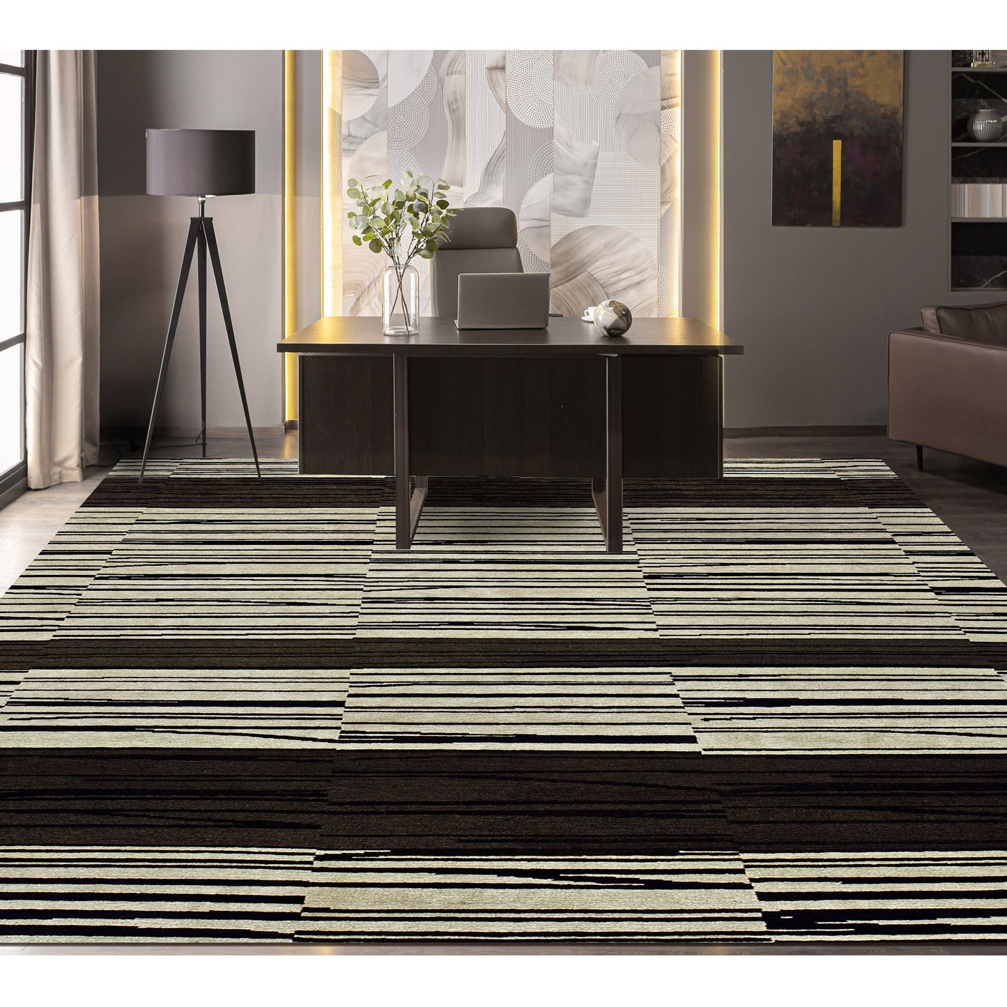 TIBETAN ALL WOOL ADSTA STATIC COFFEE