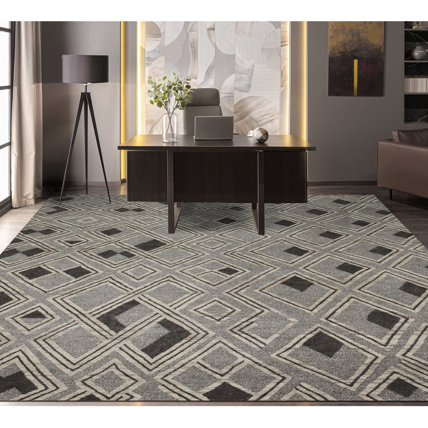 TIBETAN LINEN AFMON MONTOL NATURAL / GREY